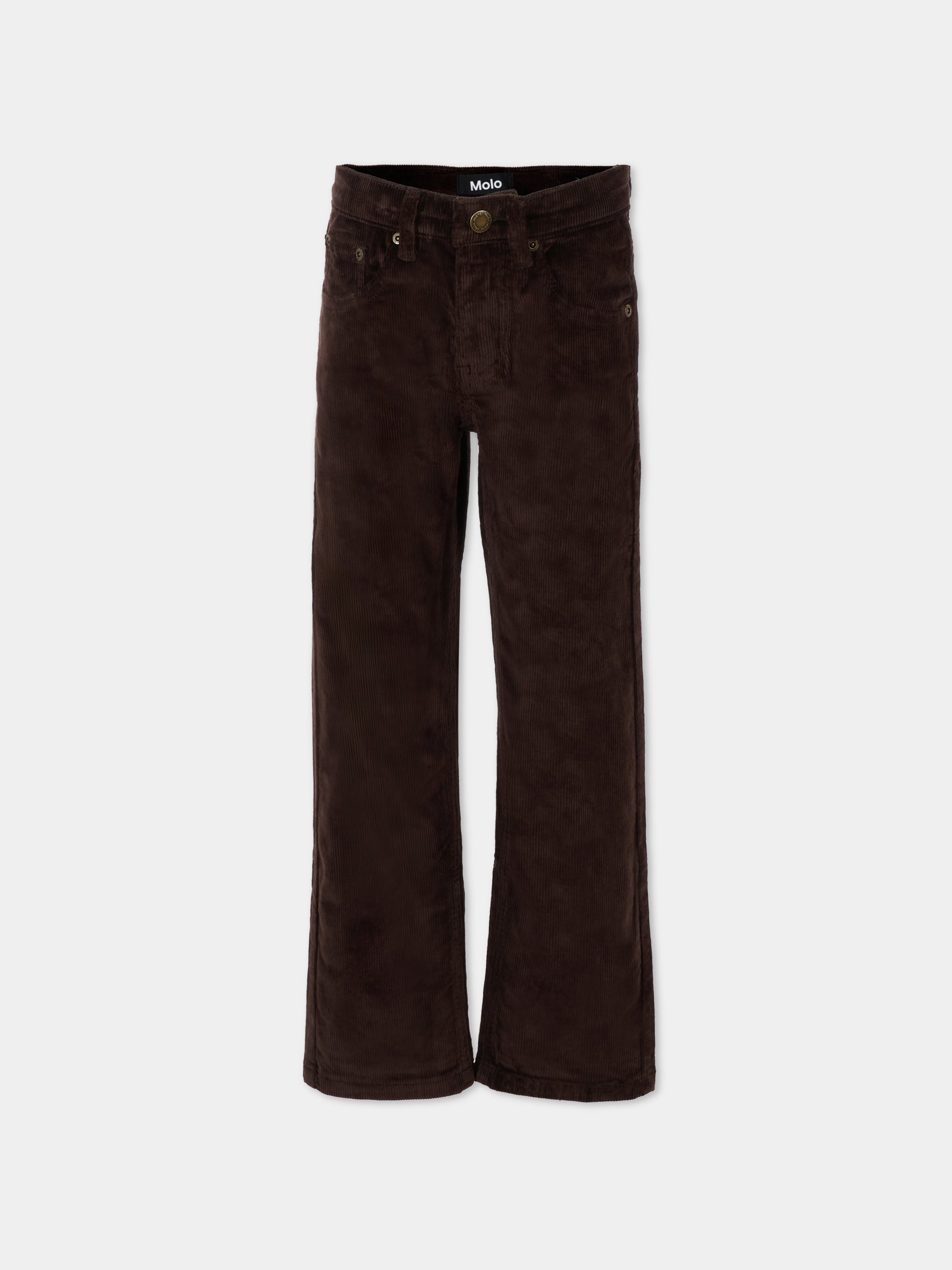 Pantaloni Andy marroni per bambino,Molo,1W25I104 5522