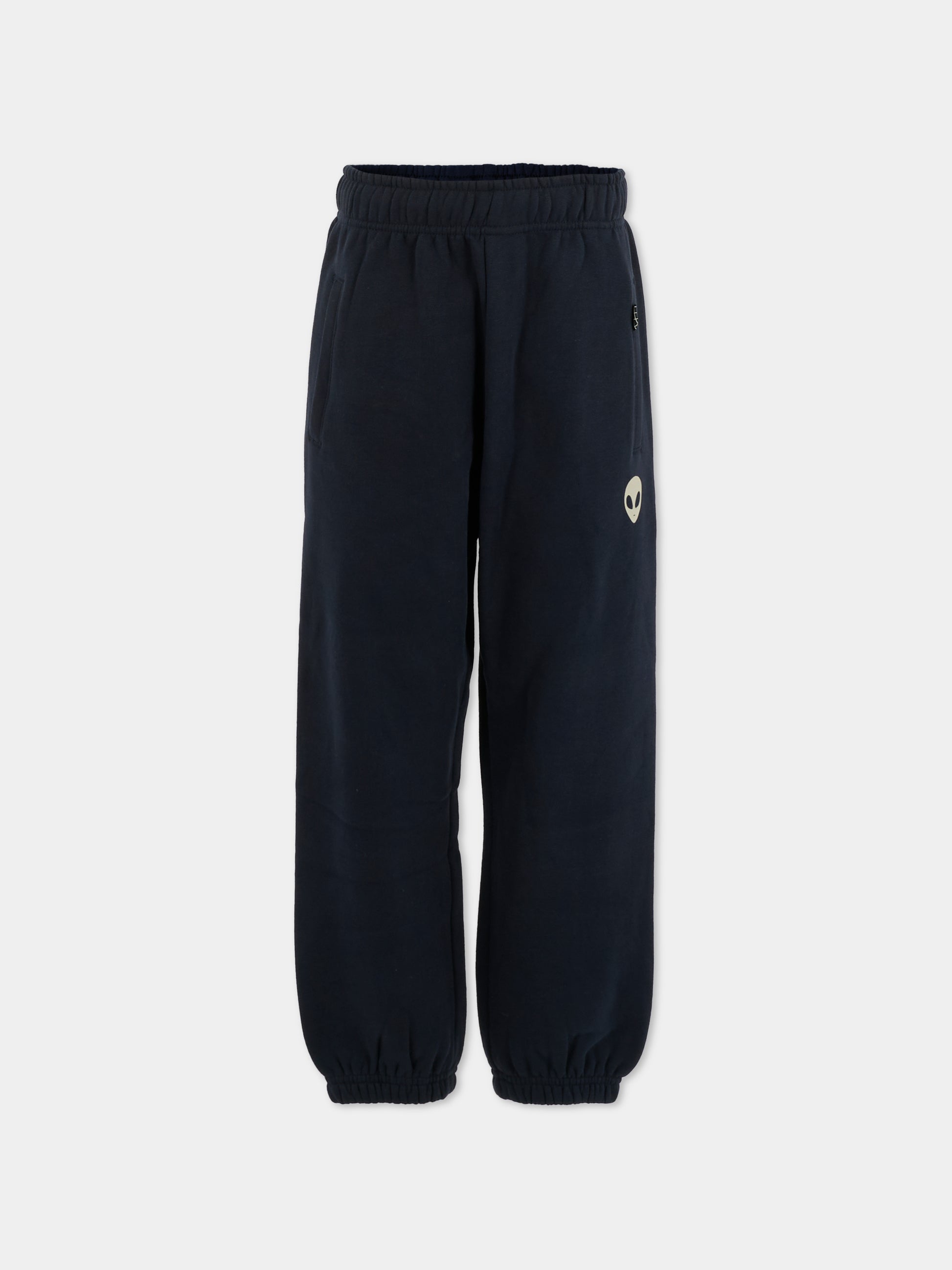 Pantaloni Allen blu per bambino con alieno,Molo,1W25I203 8552