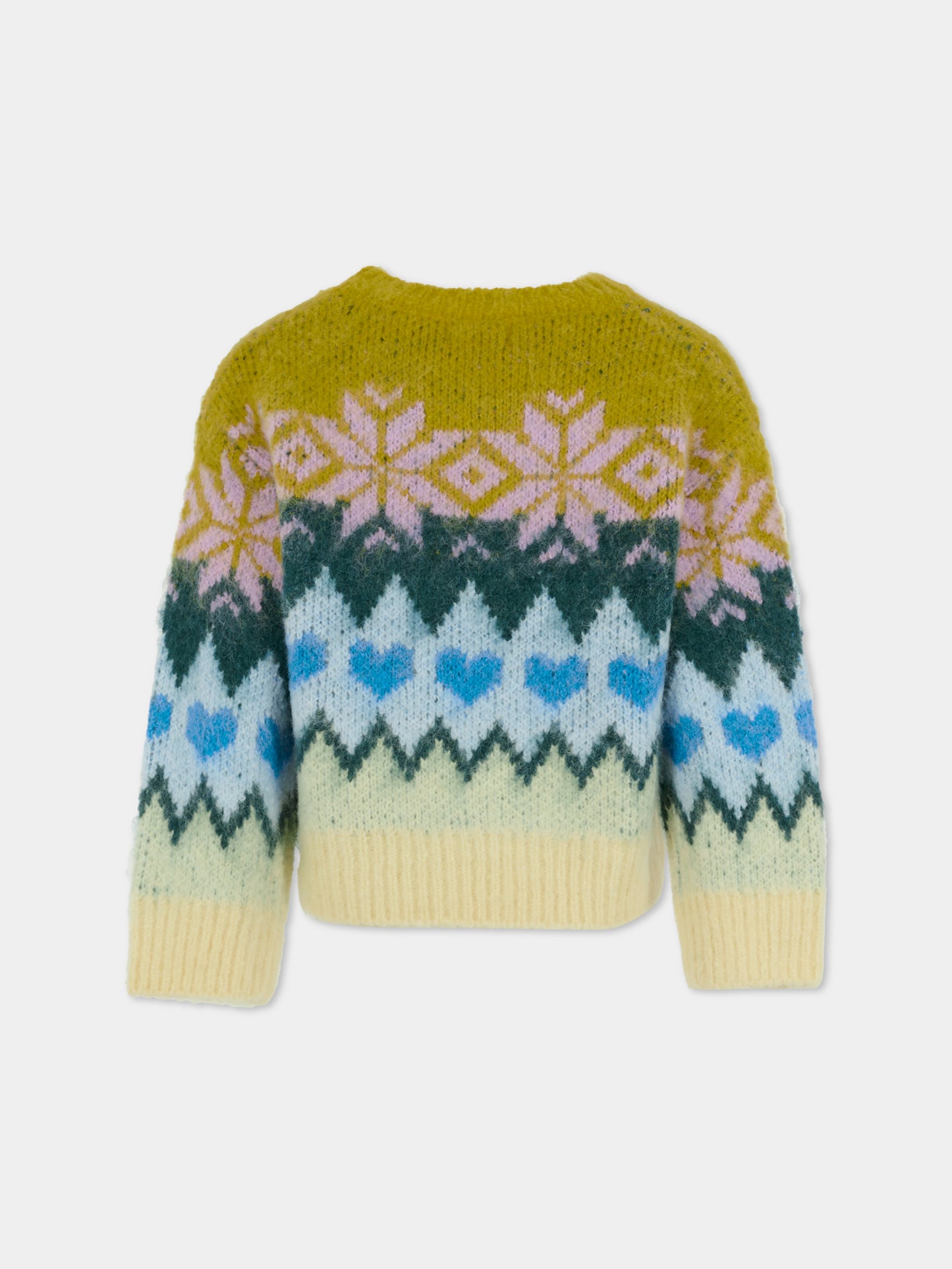 Maglione Glenda multicolor per bambina con motivo nordico,Molo,2W25K206 4954