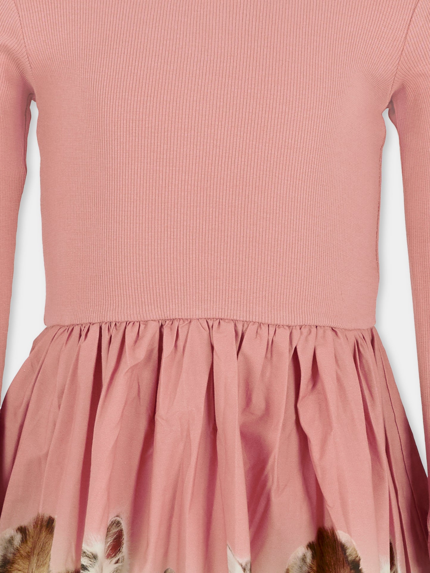 Vestito Candi rosa per bambina con animali,Molo,4W25E203 9606