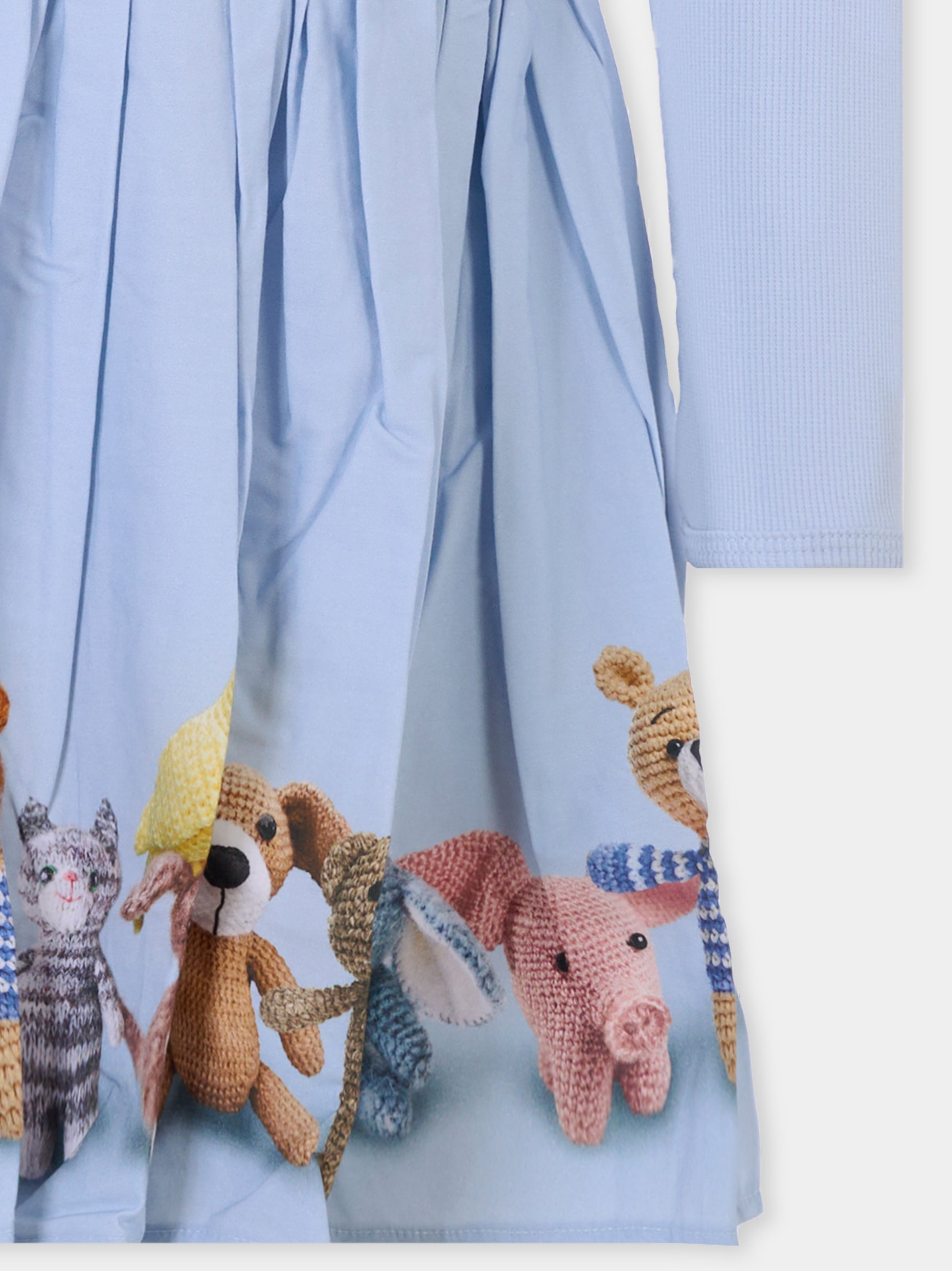 Vestito Candie azzurro per bambina,Molo,4W25E203 9632