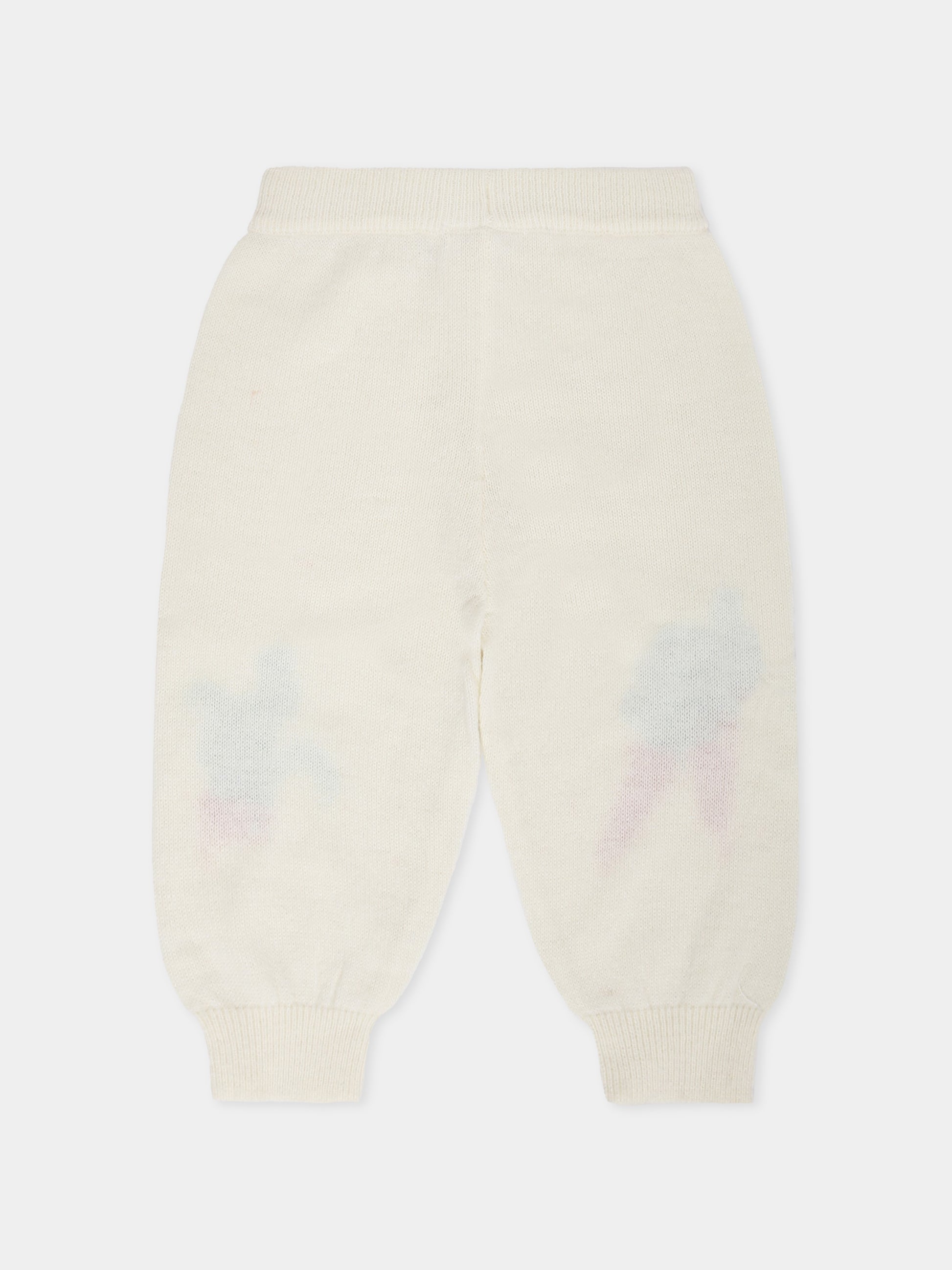 Pantaloni Sol avorio per neonata con carota,Molo,4W25I209 9653