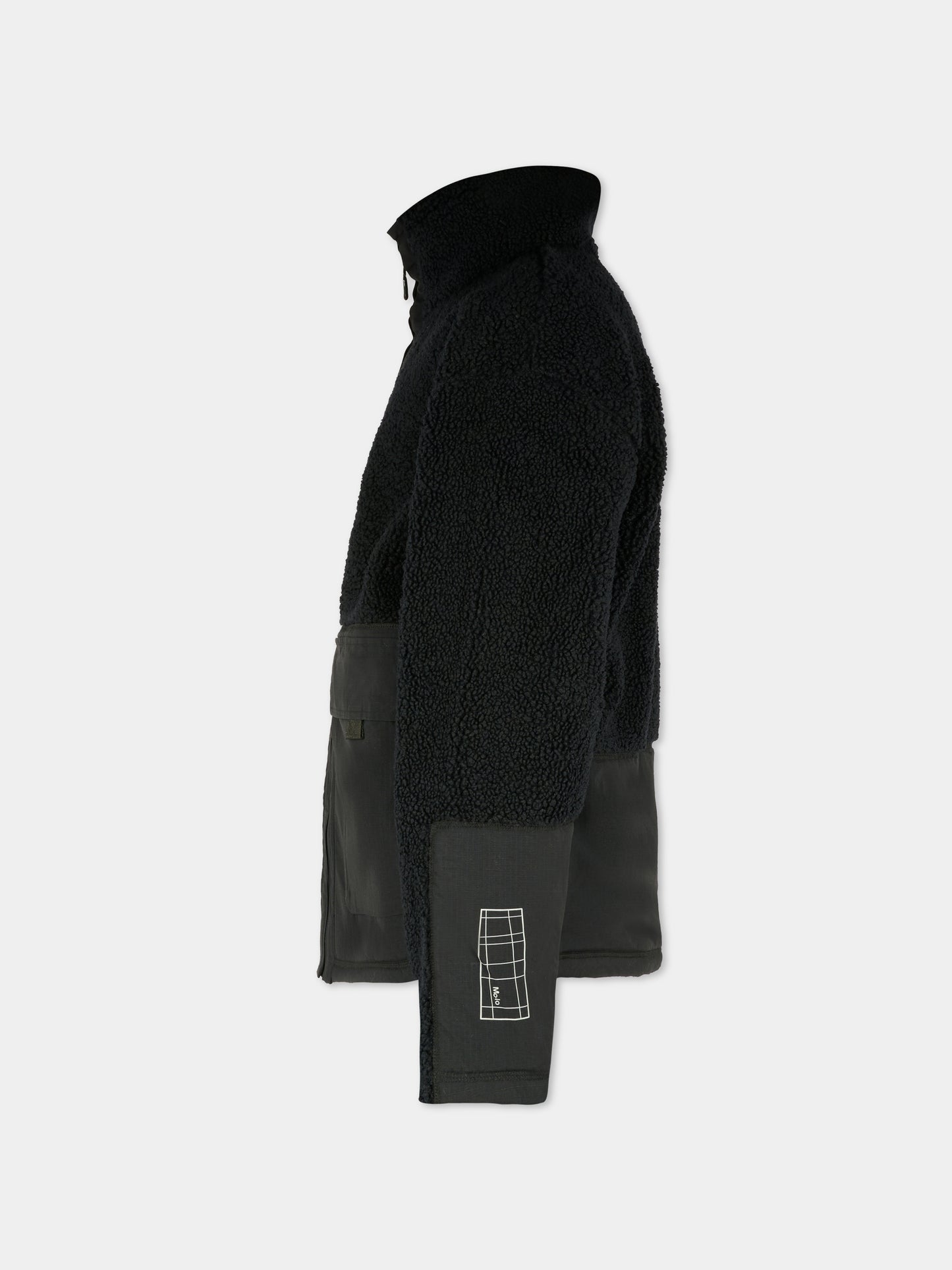 Ecopelliccia Utha nera per bambino,Molo,5W25L201 0099