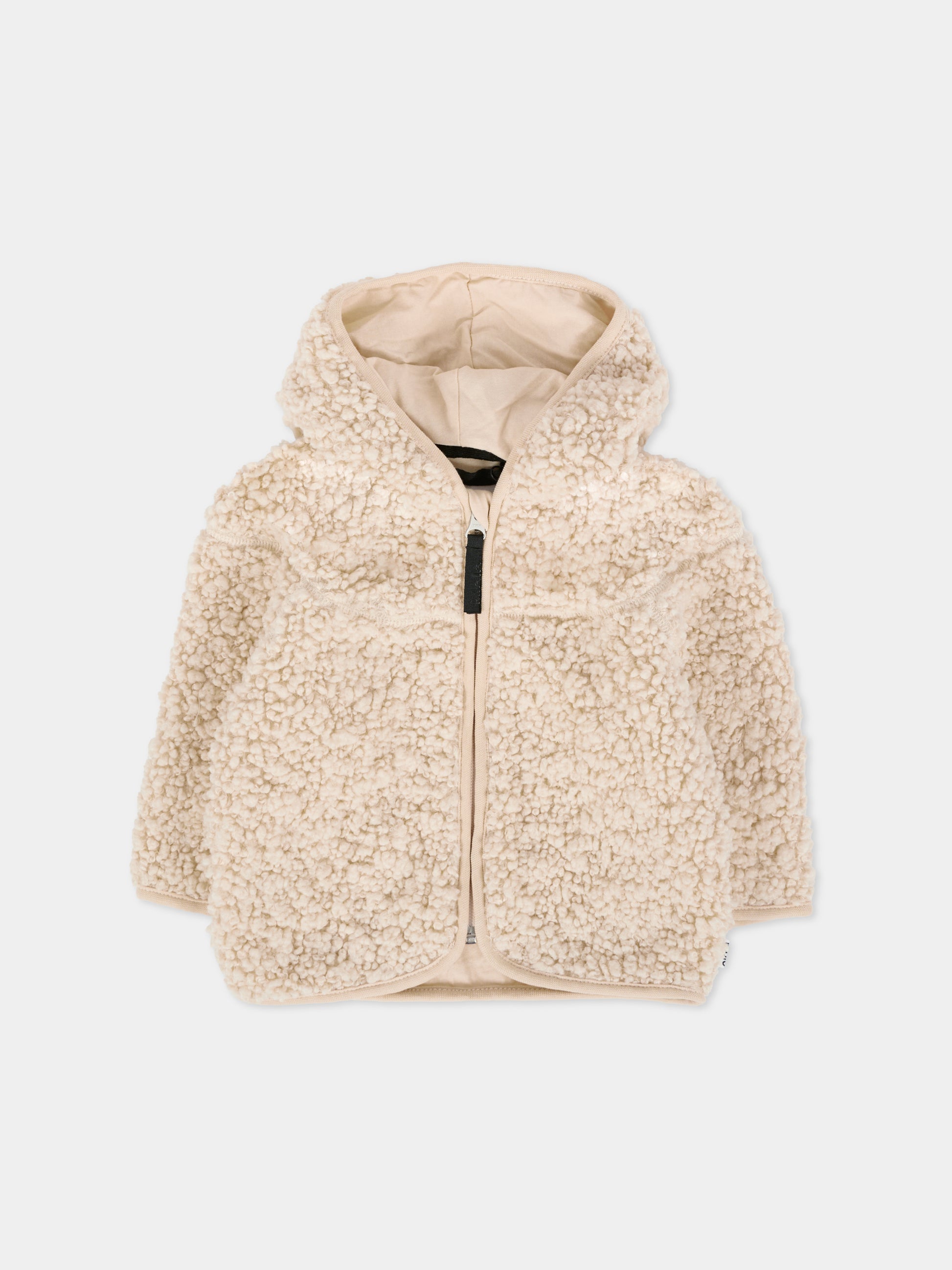 Ecopelliccia Ummi avorio per neonati con orecchie,Molo,5W25L205 5553