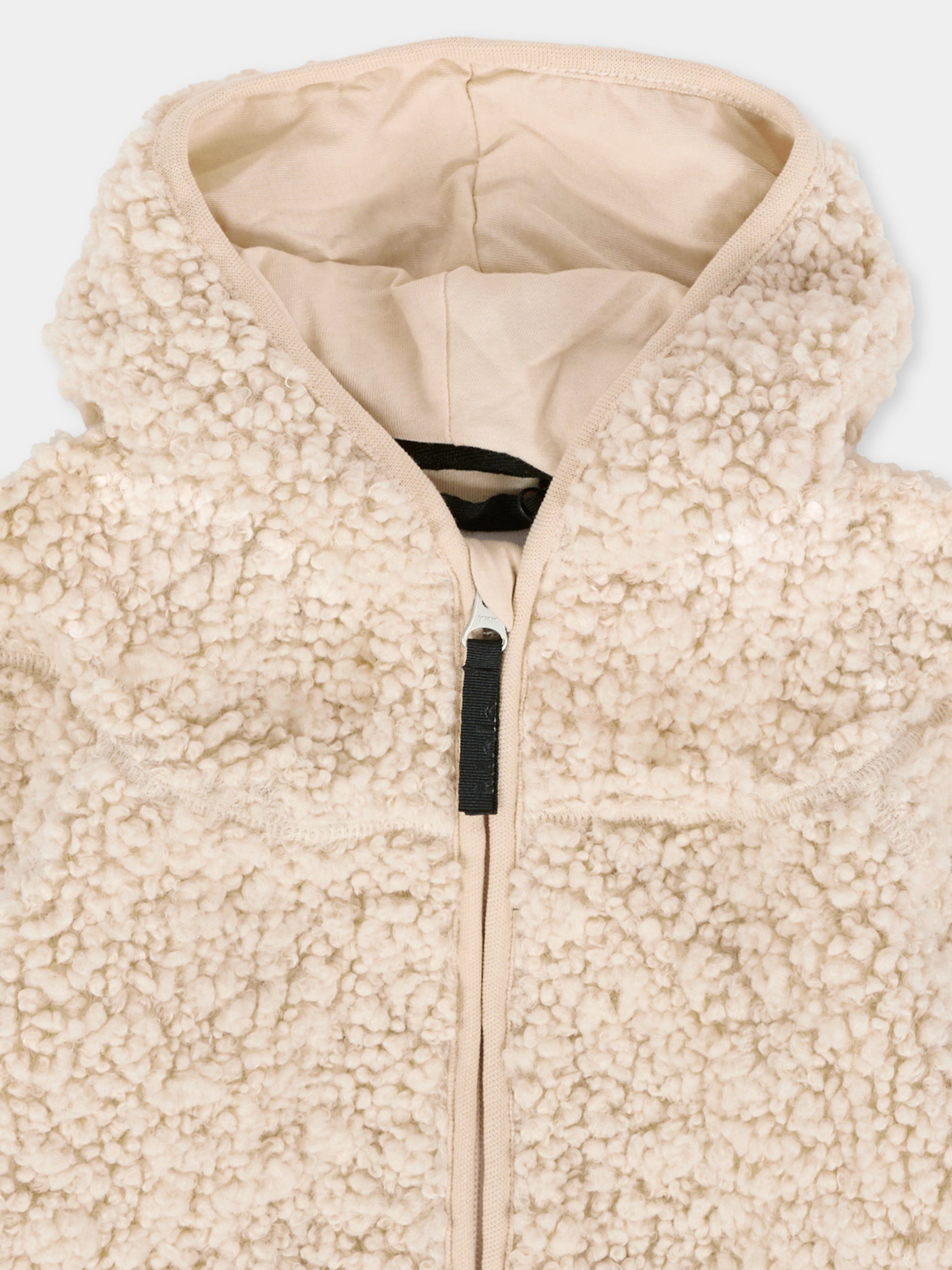 Ecopelliccia Ummi avorio per neonati con orecchie,Molo,5W25L205 5553