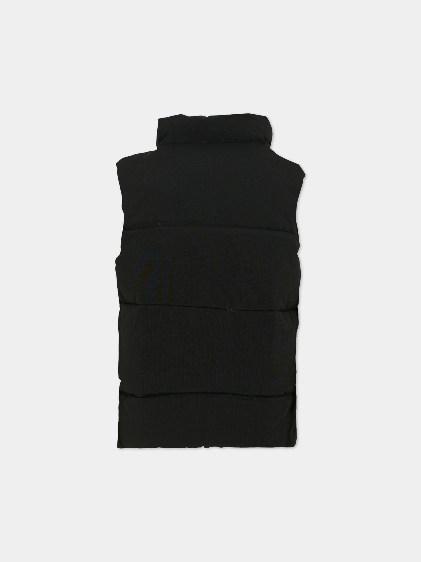 Gilet Hieke nero per bambino con logo,Molo,5W25M201 0099