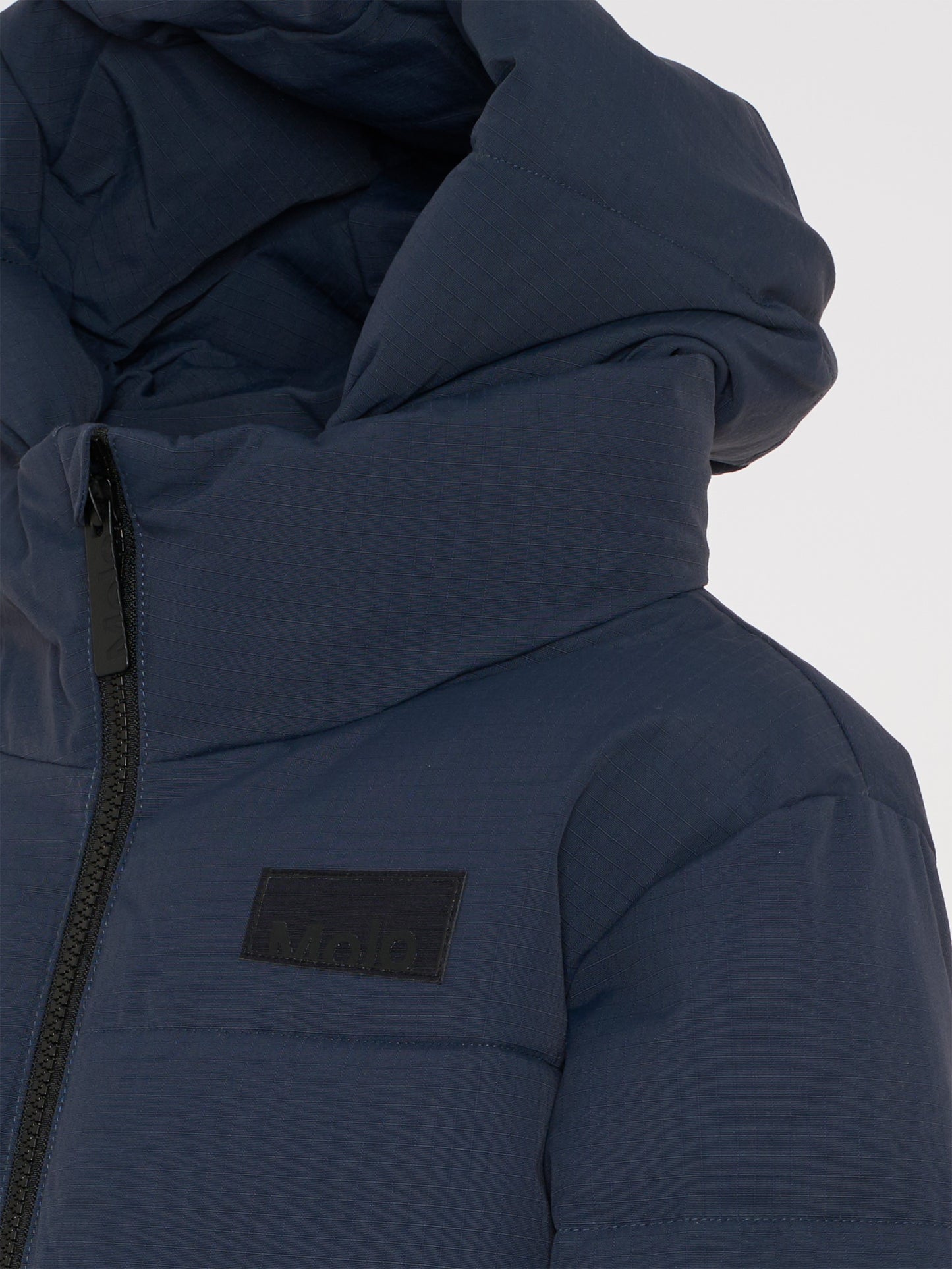 Piumino Hilo blu per bambino con logo,Molo,5W25M305 8753