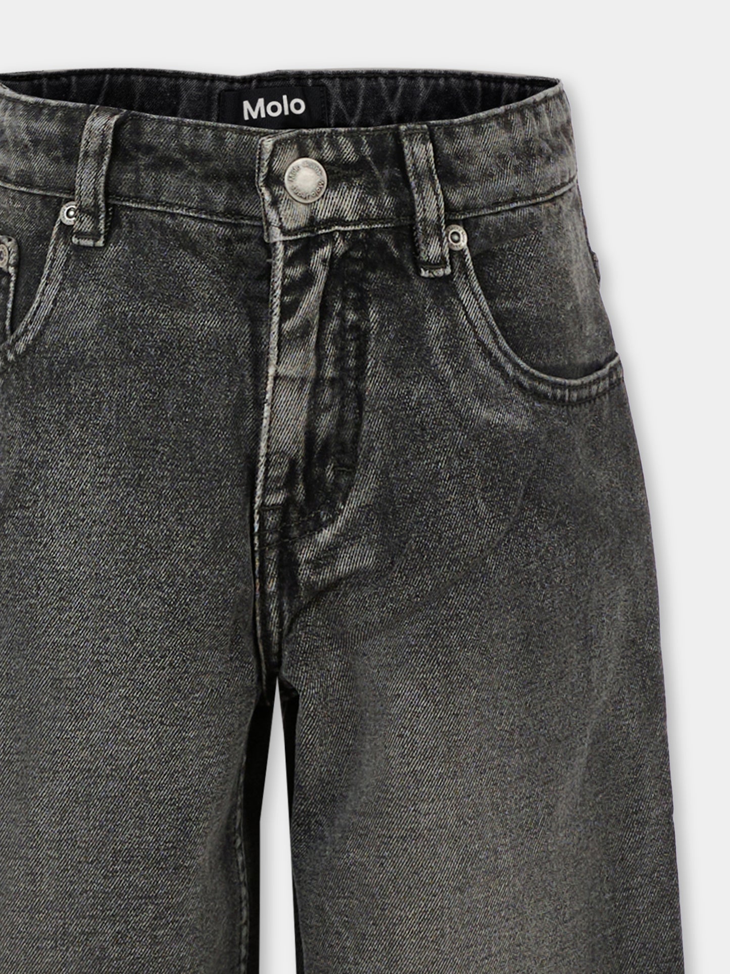 Jeans Aiden grigi per bambini,Molo,6W25I105 9398