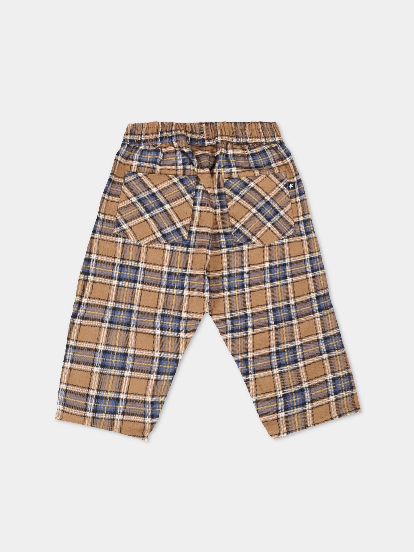 Pantaloni marroni per neonato con smile,Molo,6W25I111 5981