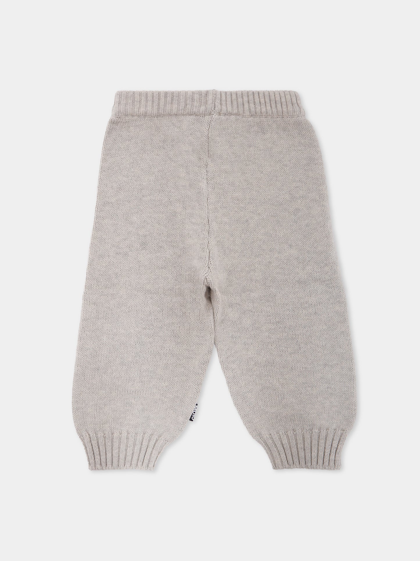 Pantaloni Sol beige per neonati con mani,Molo,6W25I206 9618