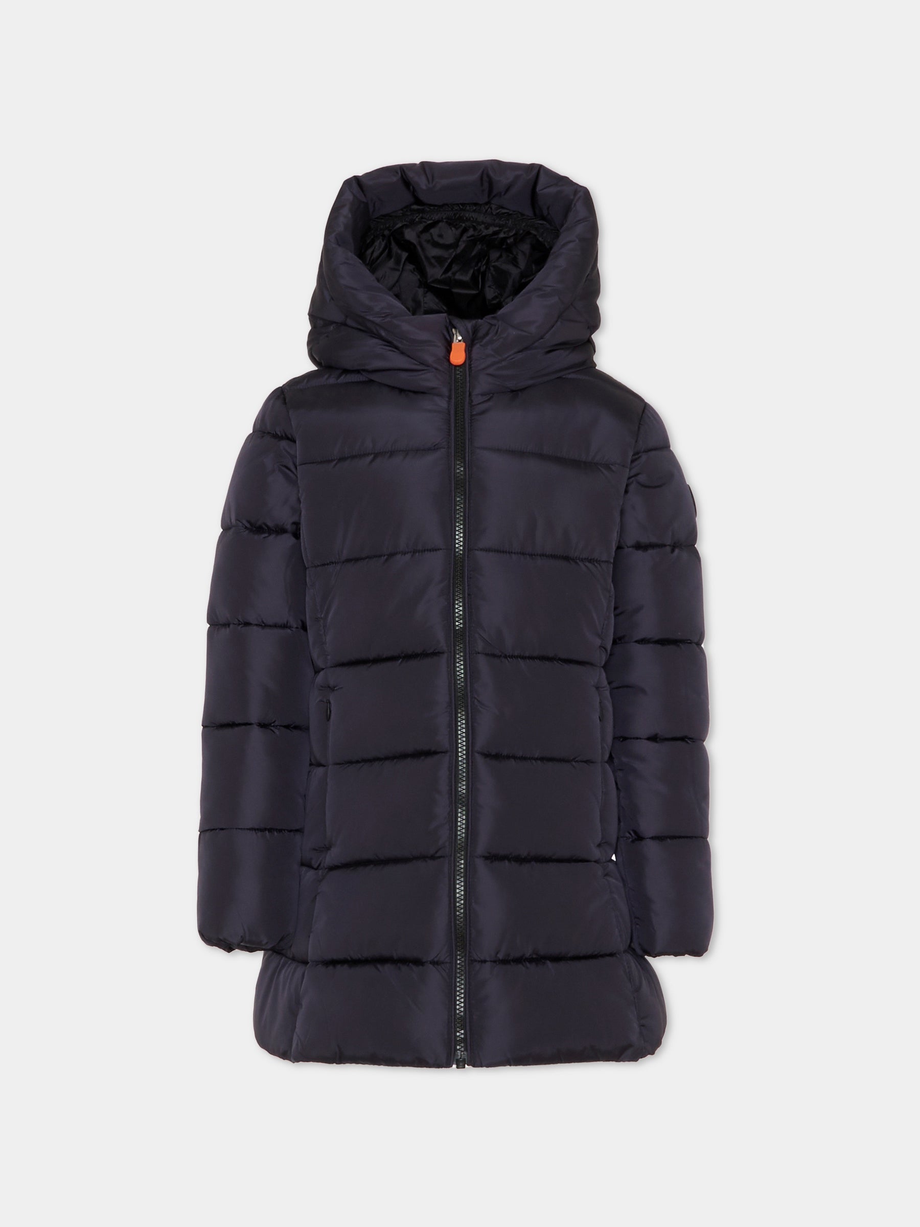 Piumino Ginny blu per bambina con logo,Save The Duck Kids,J43110G MEGA21 10000