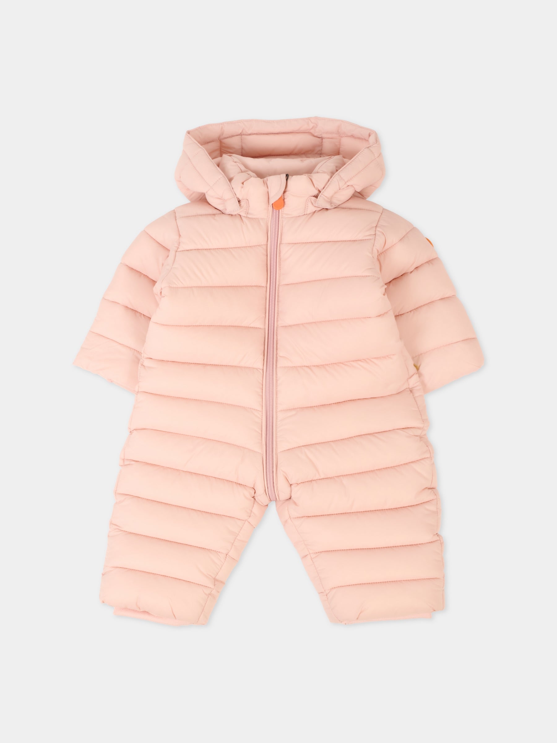 Piumino Storm rosa per neonata con logo,Save The Duck Kids,I30002X GIGA21 80007