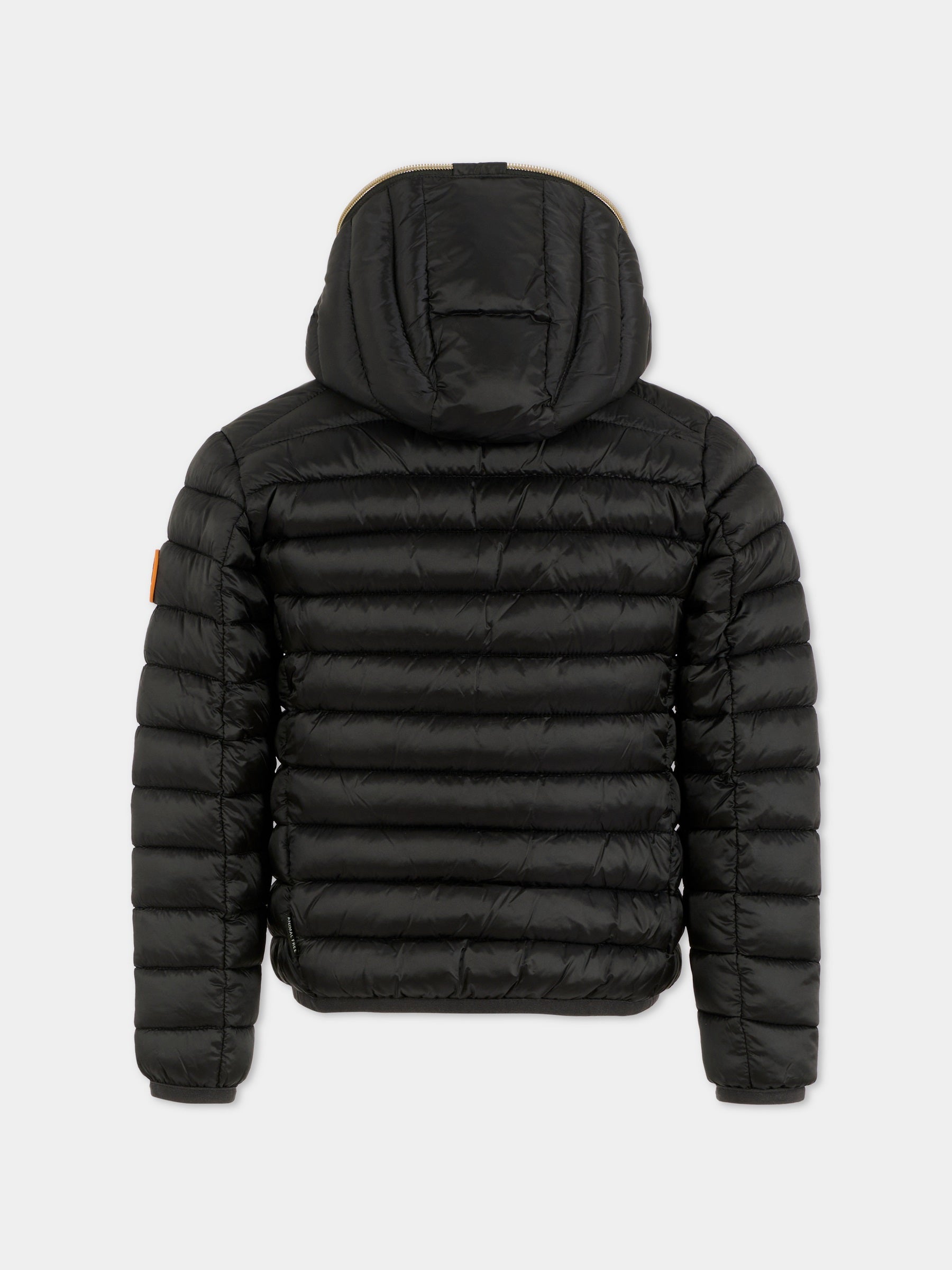 Piumino Iris nero per bambina con logo,Save The Duck Kids,J32310G IRIS21 10000