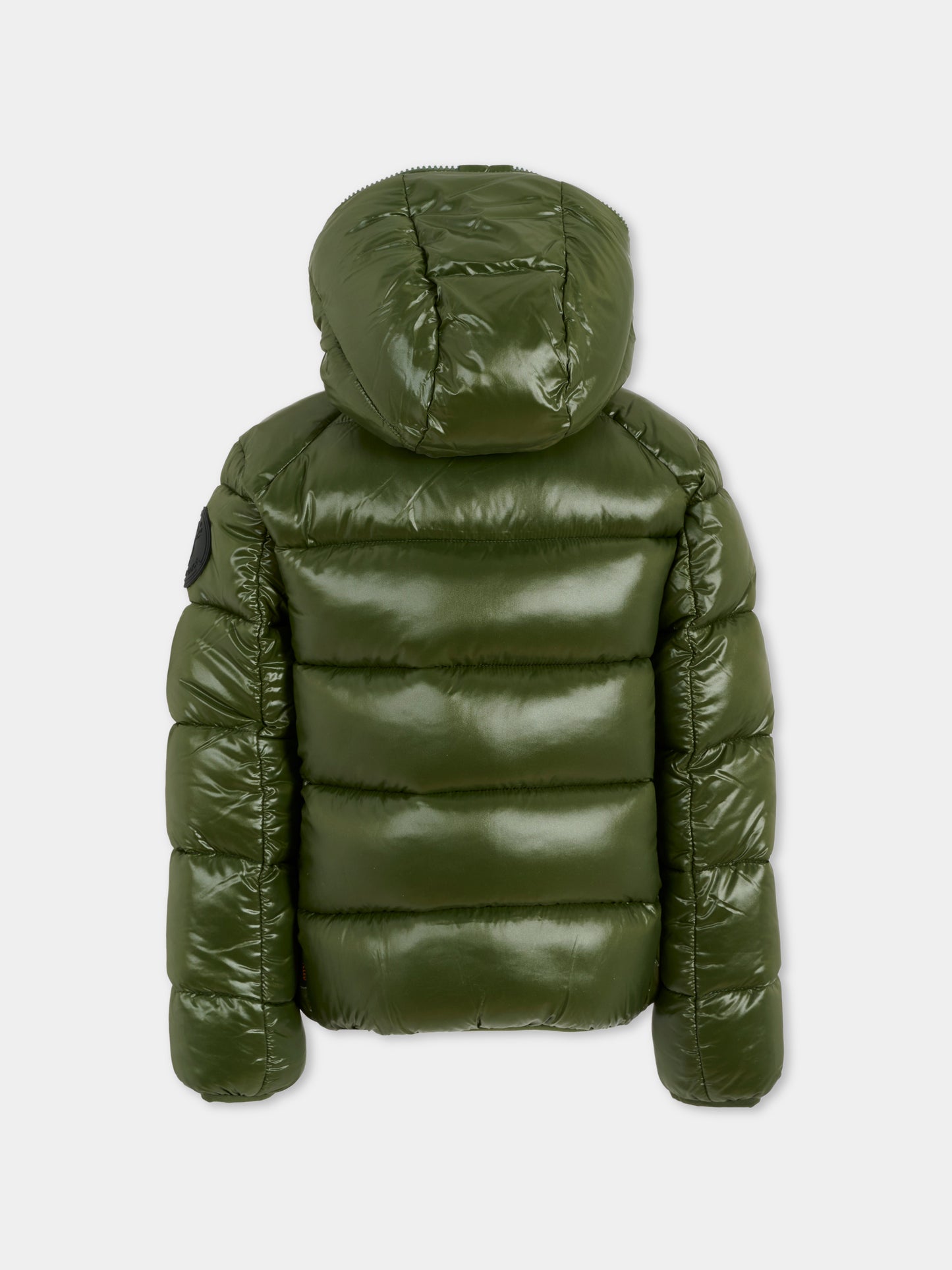 Piumino Artie verde per bambino con logo,Save The Duck Kids,J31280B LOVE21 50023