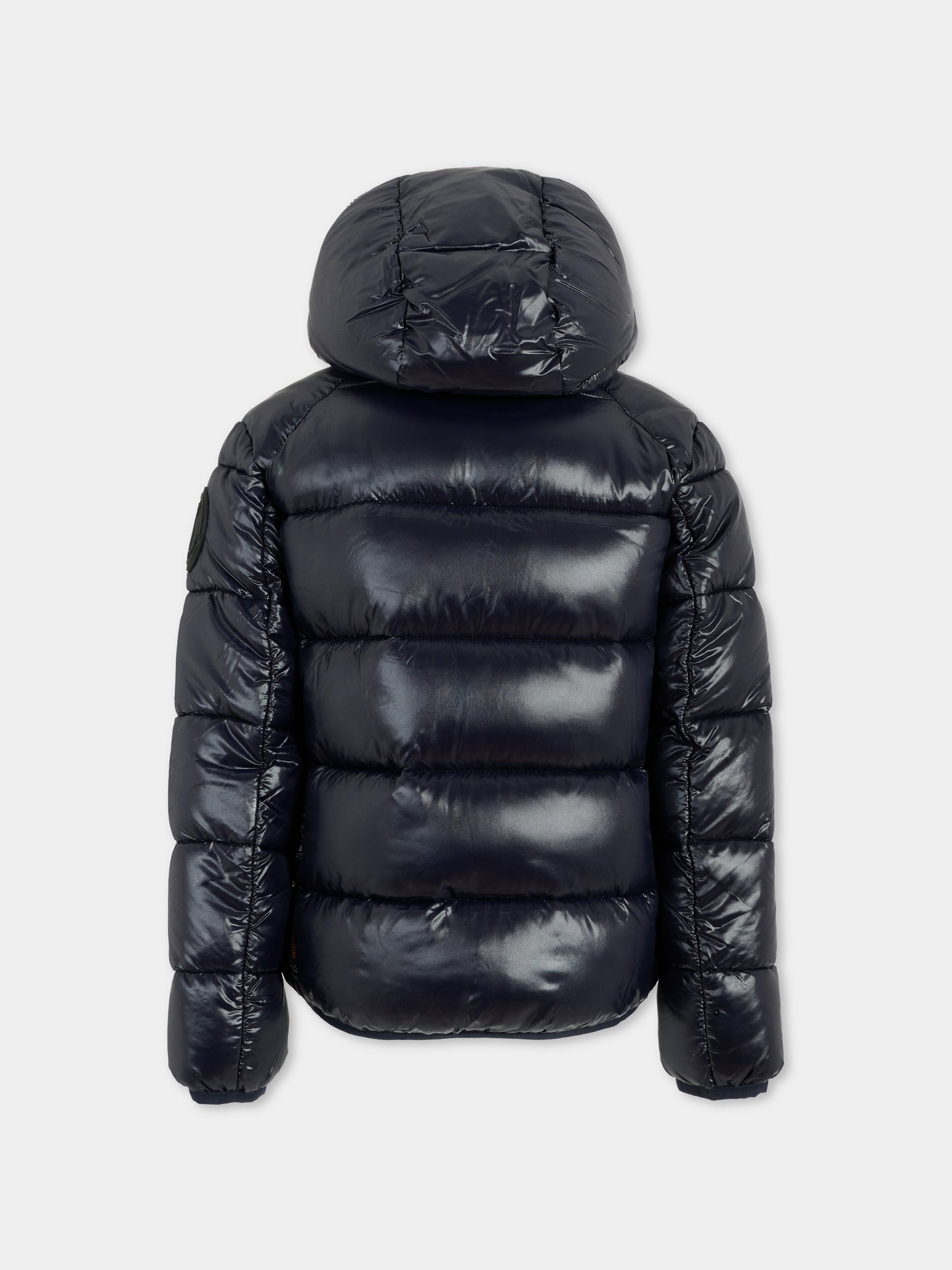 Piumino Artie blu per bambino con logo,Save The Duck Kids,J31280B LOVE21 90010