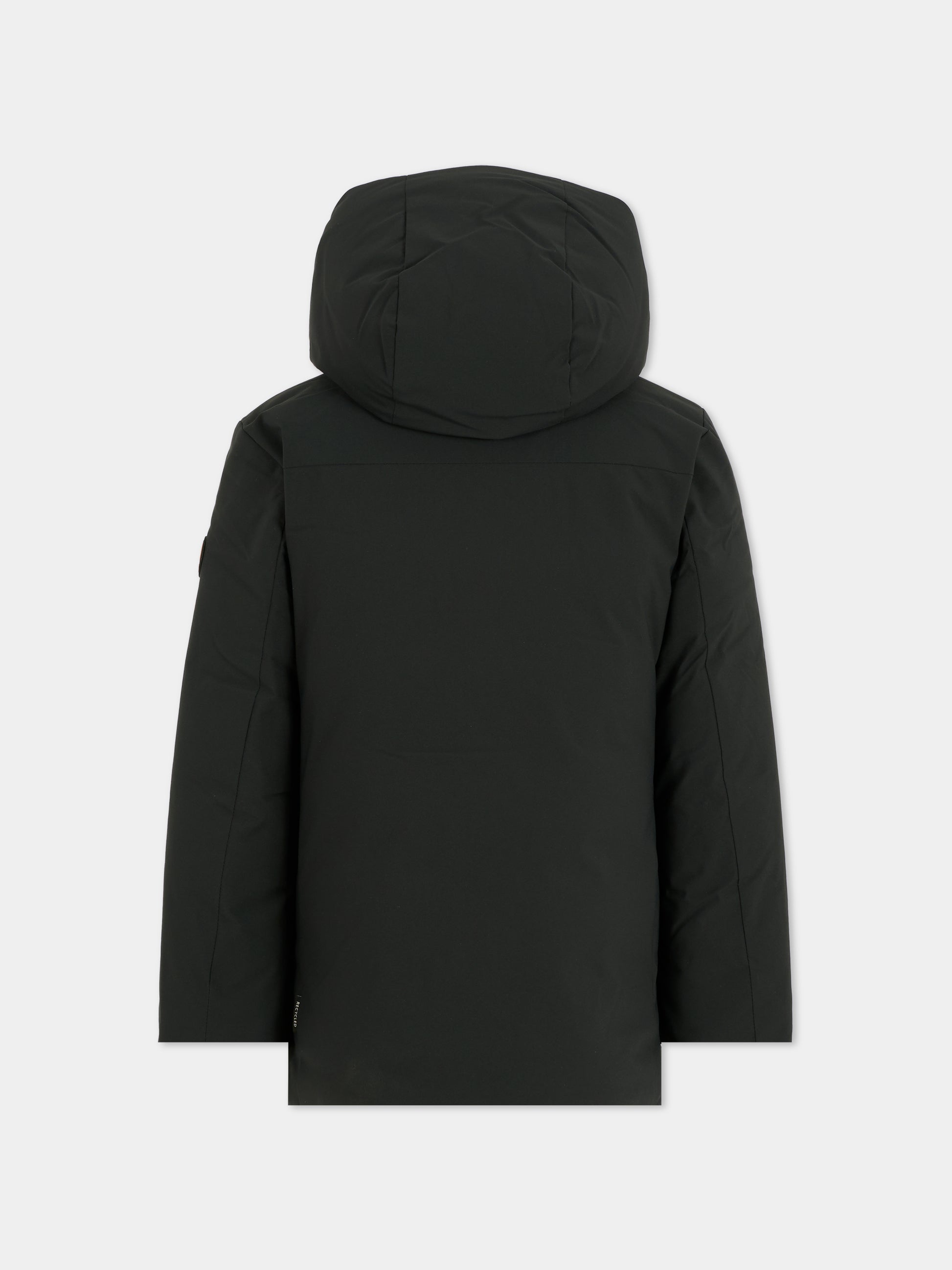 Piumino Albi nero per bambino con logo,Save The Duck Kids,J41447B MATT21 10000