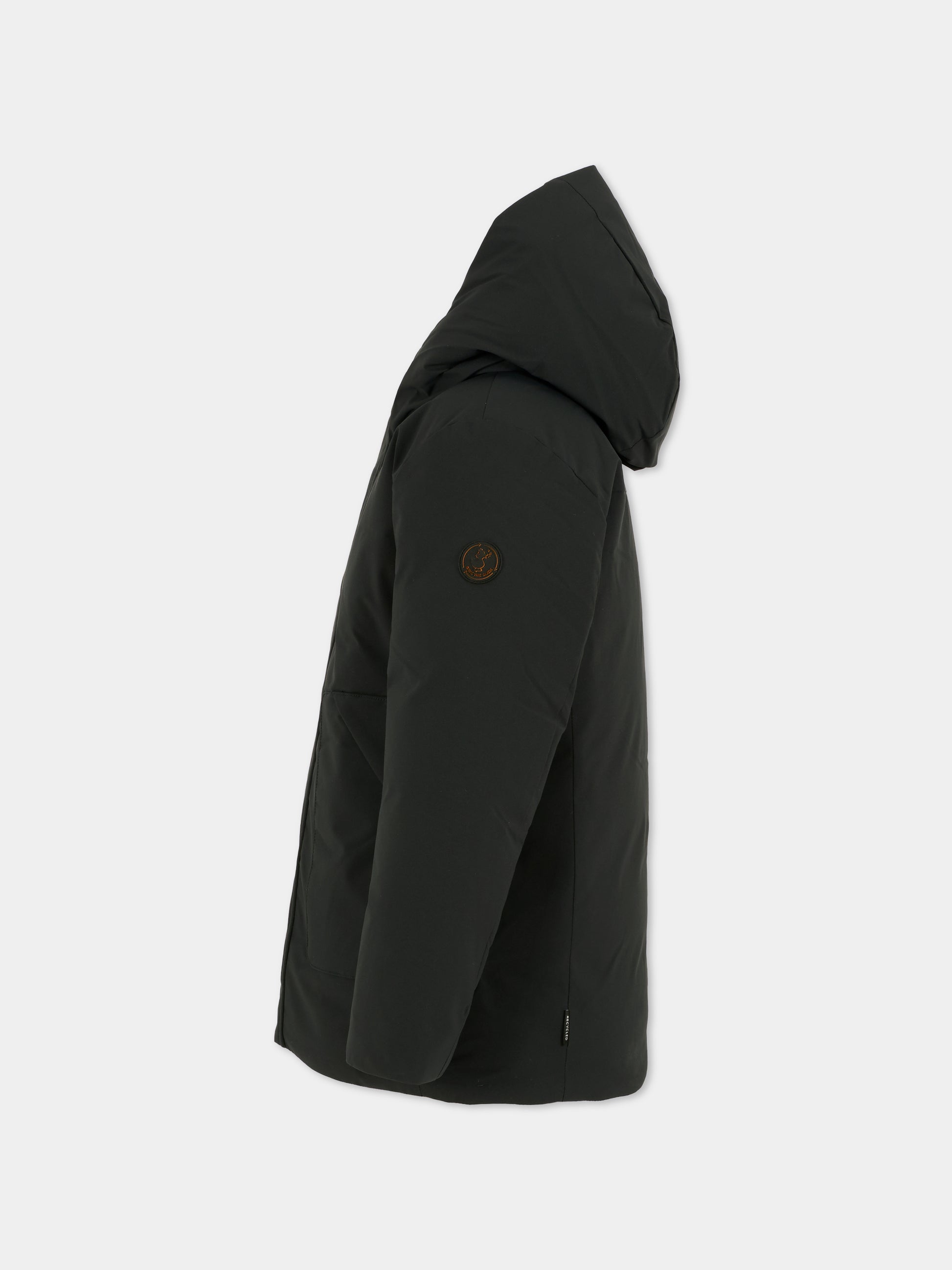 Piumino Albi nero per bambino con logo,Save The Duck Kids,J41447B MATT21 10000
