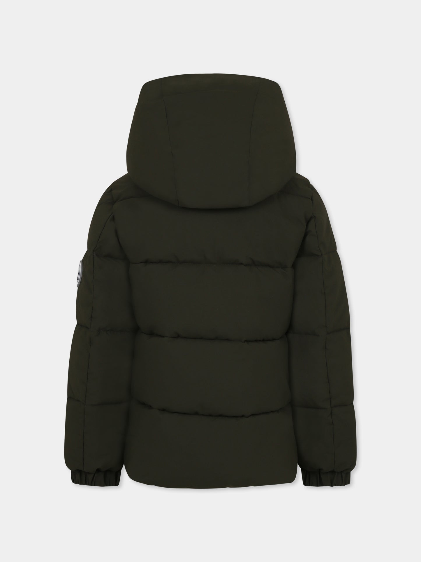 Piumino Norwood verde per bambino con logo,Save The Duck Kids,P31888B MATT19 50071