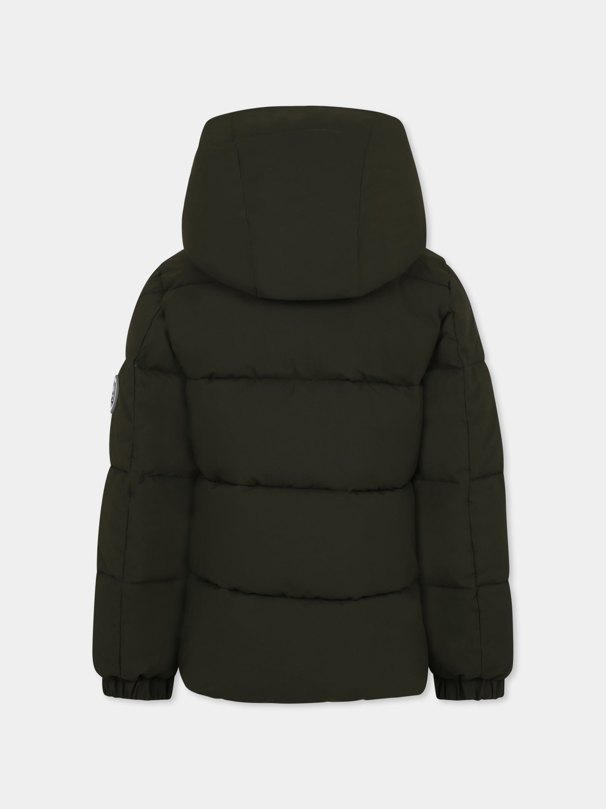 Piumino Norwood verde per bambino con logo,Save The Duck Kids,P31888B MATT19 50071