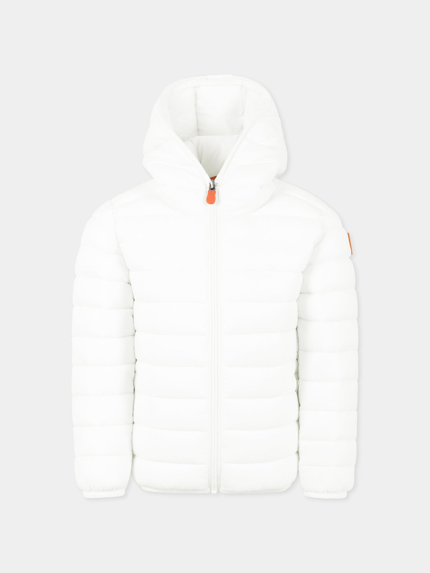 Piumino Lily bianco per bambina con logo,Save The Duck Kids,J32310G GIGA19 00002