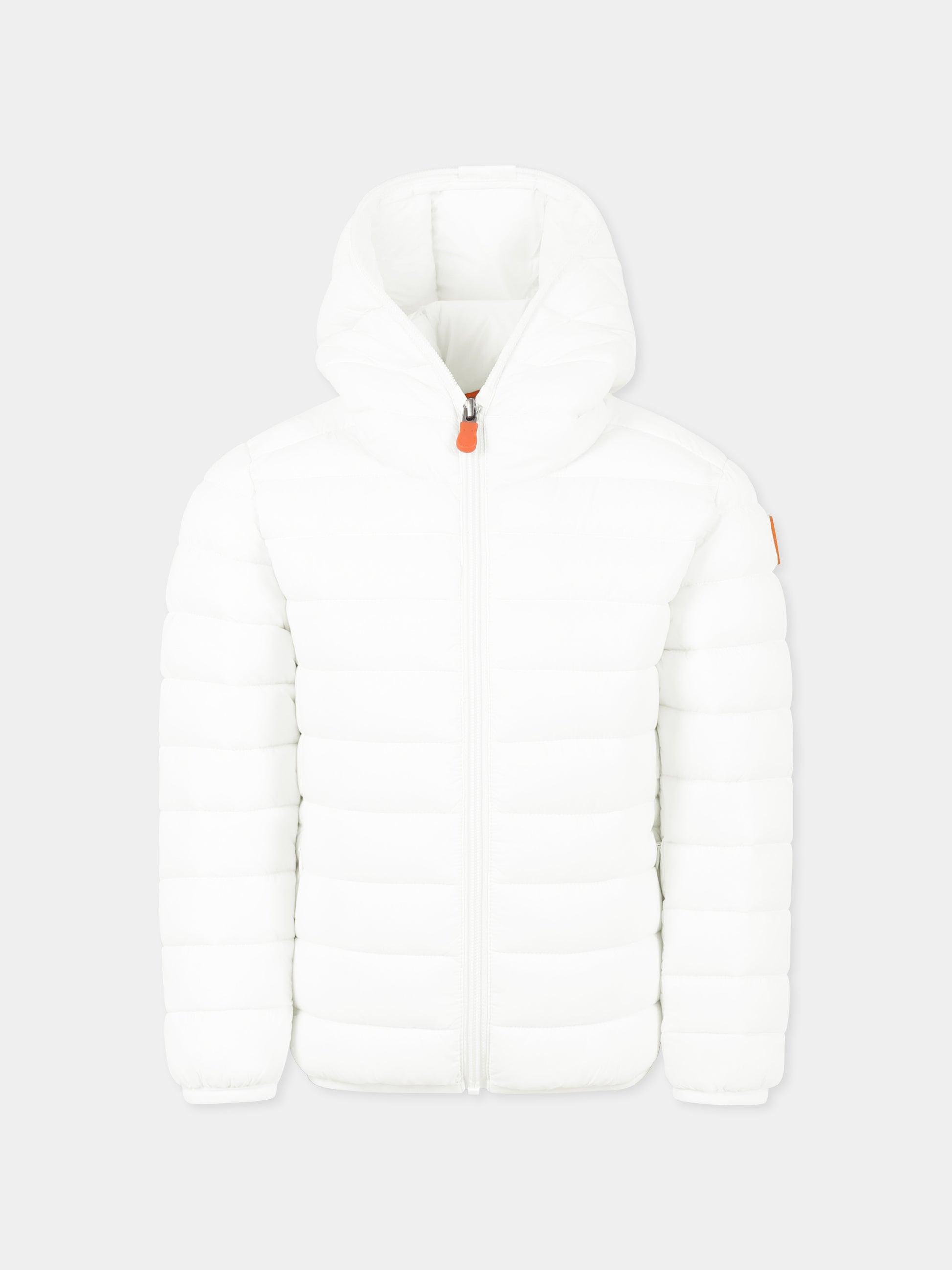 Piumino Lily bianco per bambina con logo,Save The Duck Kids,J32310G GIGA19 00002