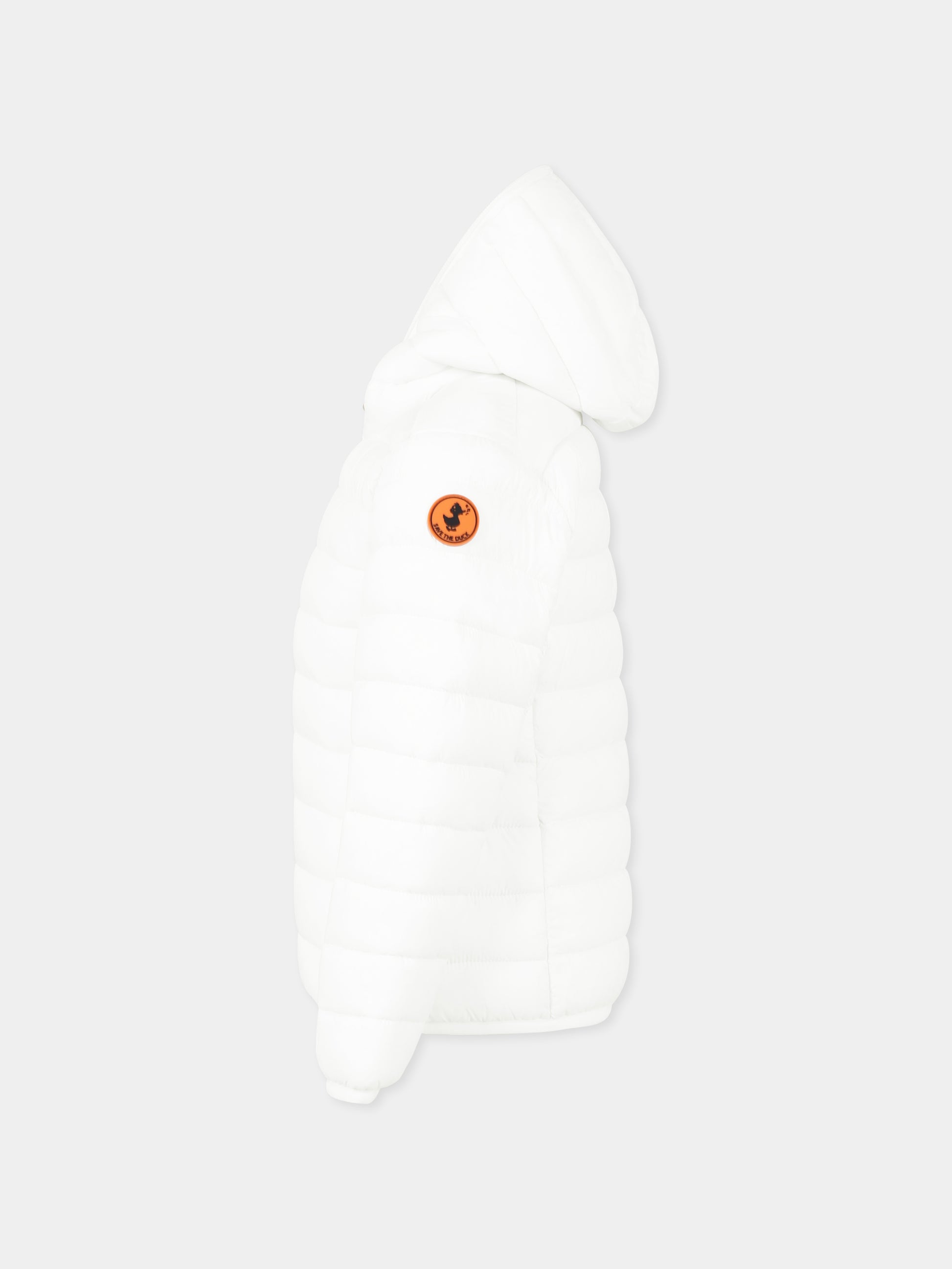 Piumino Lily bianco per bambina con logo,Save The Duck Kids,J32310G GIGA19 00002