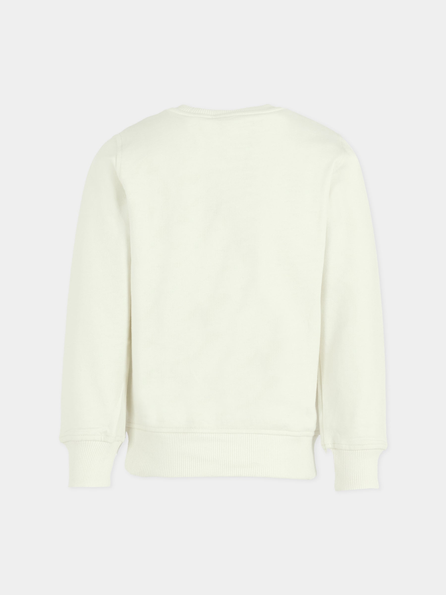 Felpa avorio per bambini con Teddy Bear,Moschino Kids,HPF08V LCA83 10063