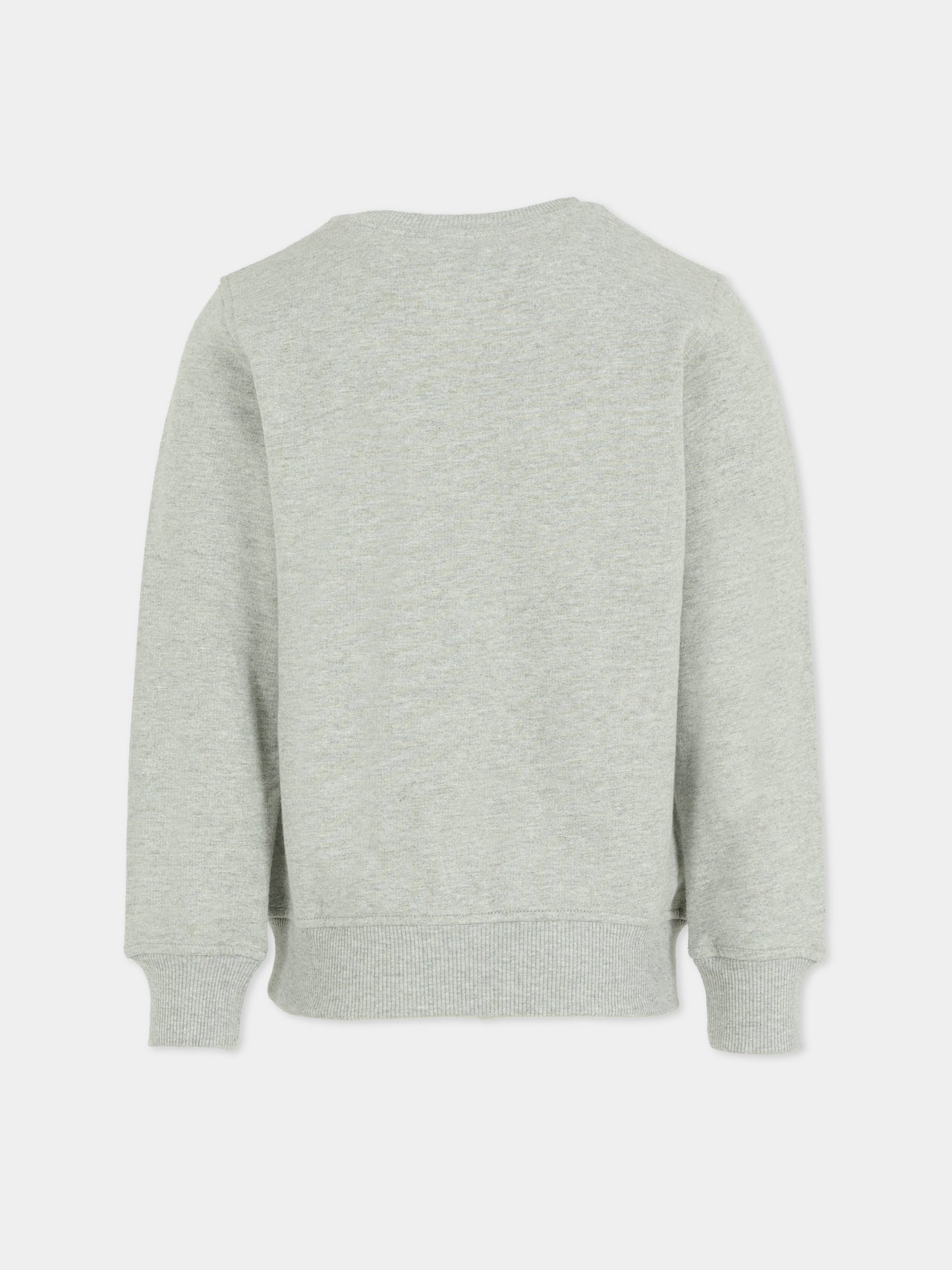 Felpa grigia per bambini con Teddy Bear,Moschino Kids,HPF08V LCA83 60901