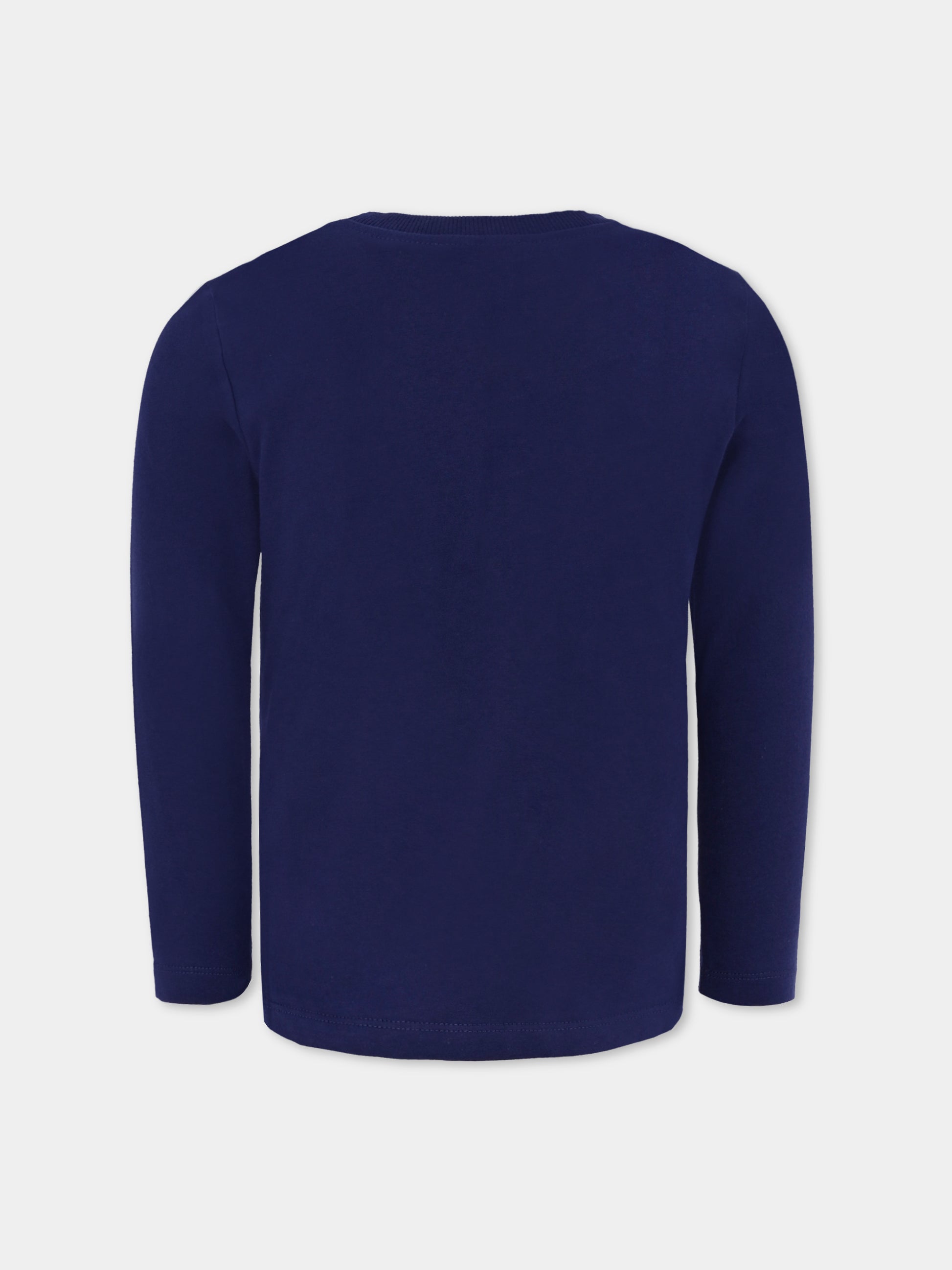 T-shirt blu per bambini con Teddy Bear,Moschino Kids,HTO00J LAA10 40016