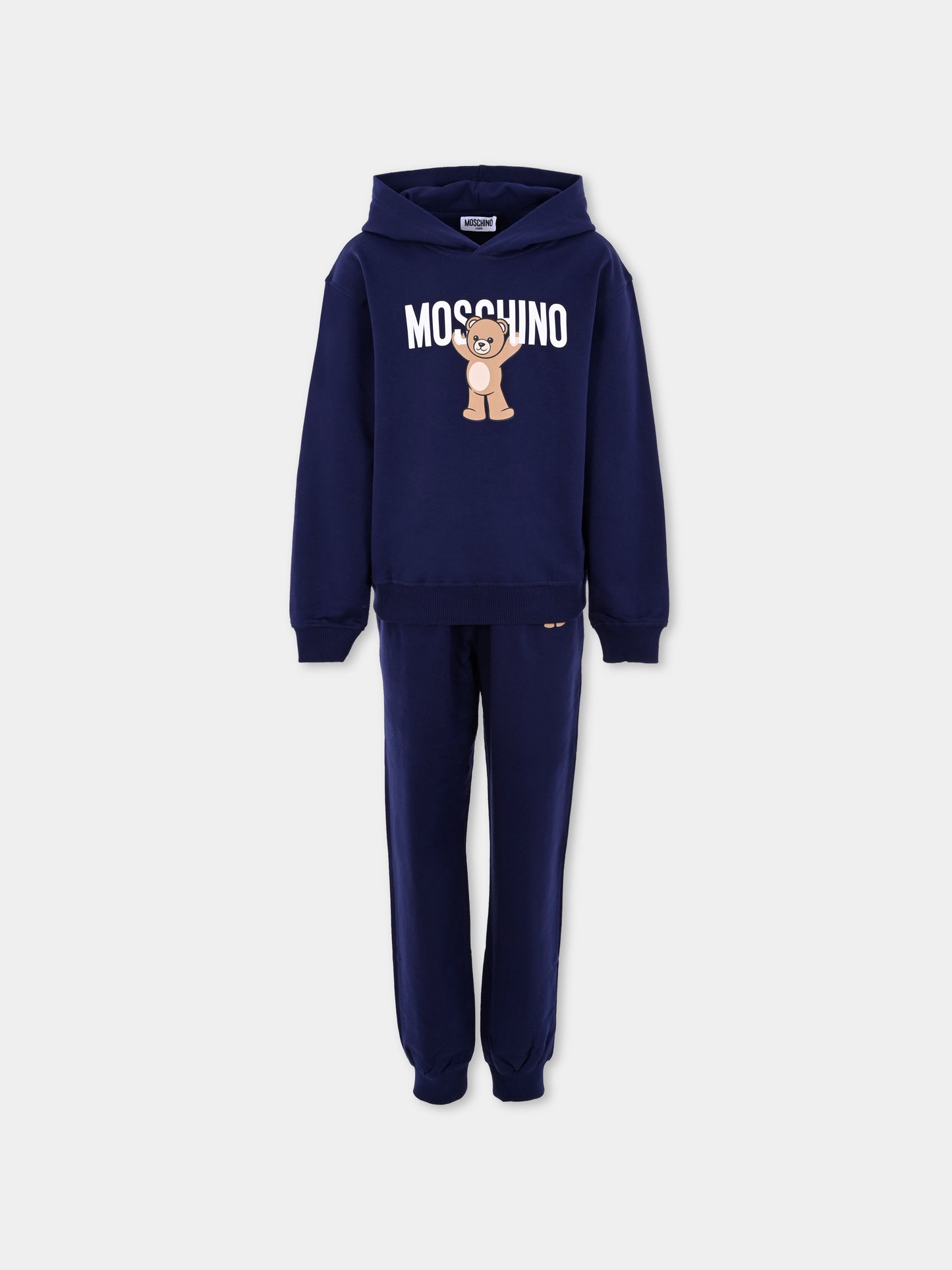 Completo blu per bambini con Teddy Bear,Moschino Kids,HUK04A LCA40 40016