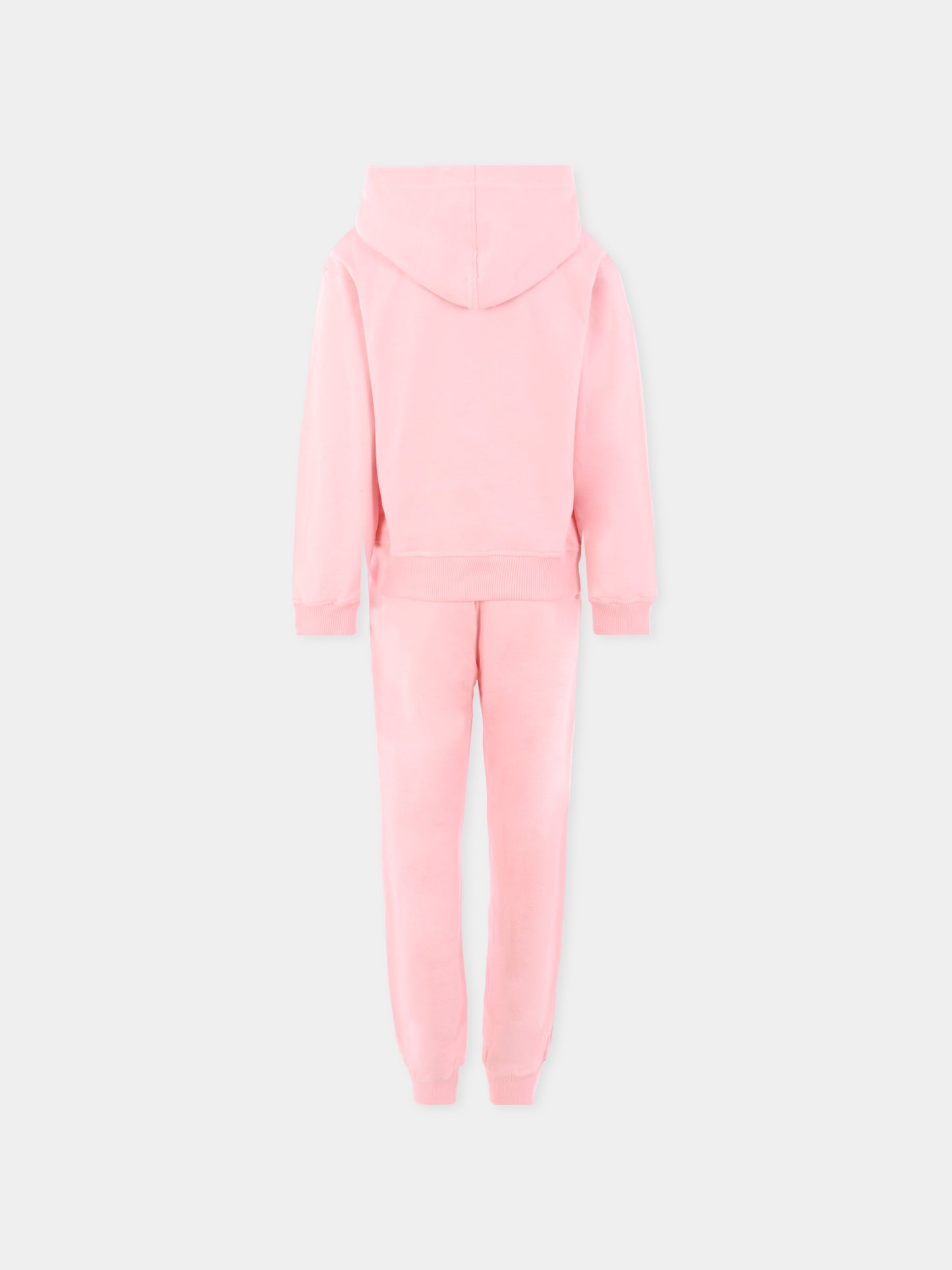 Completo rosa per bambina con Teddy Bear,Moschino Kids,HUK04A LCA40 50209