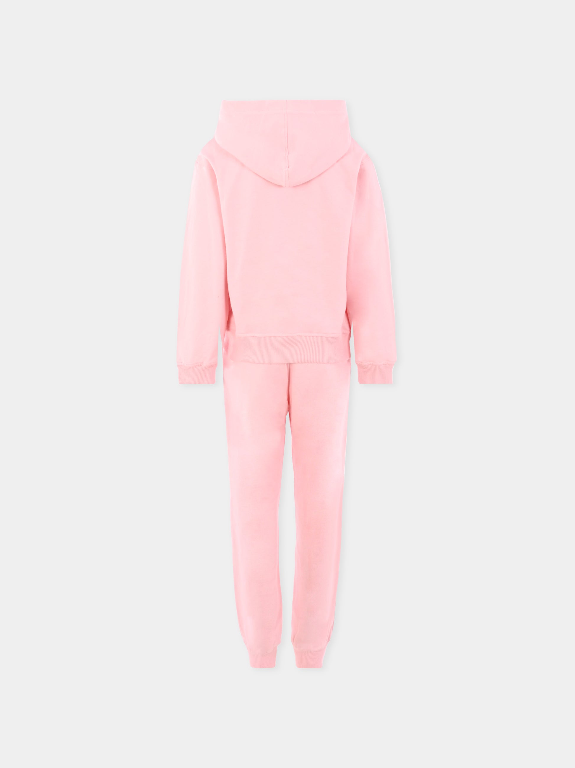 Completo rosa per bambina con Teddy Bear,Moschino Kids,HUK04A LCA40 50209