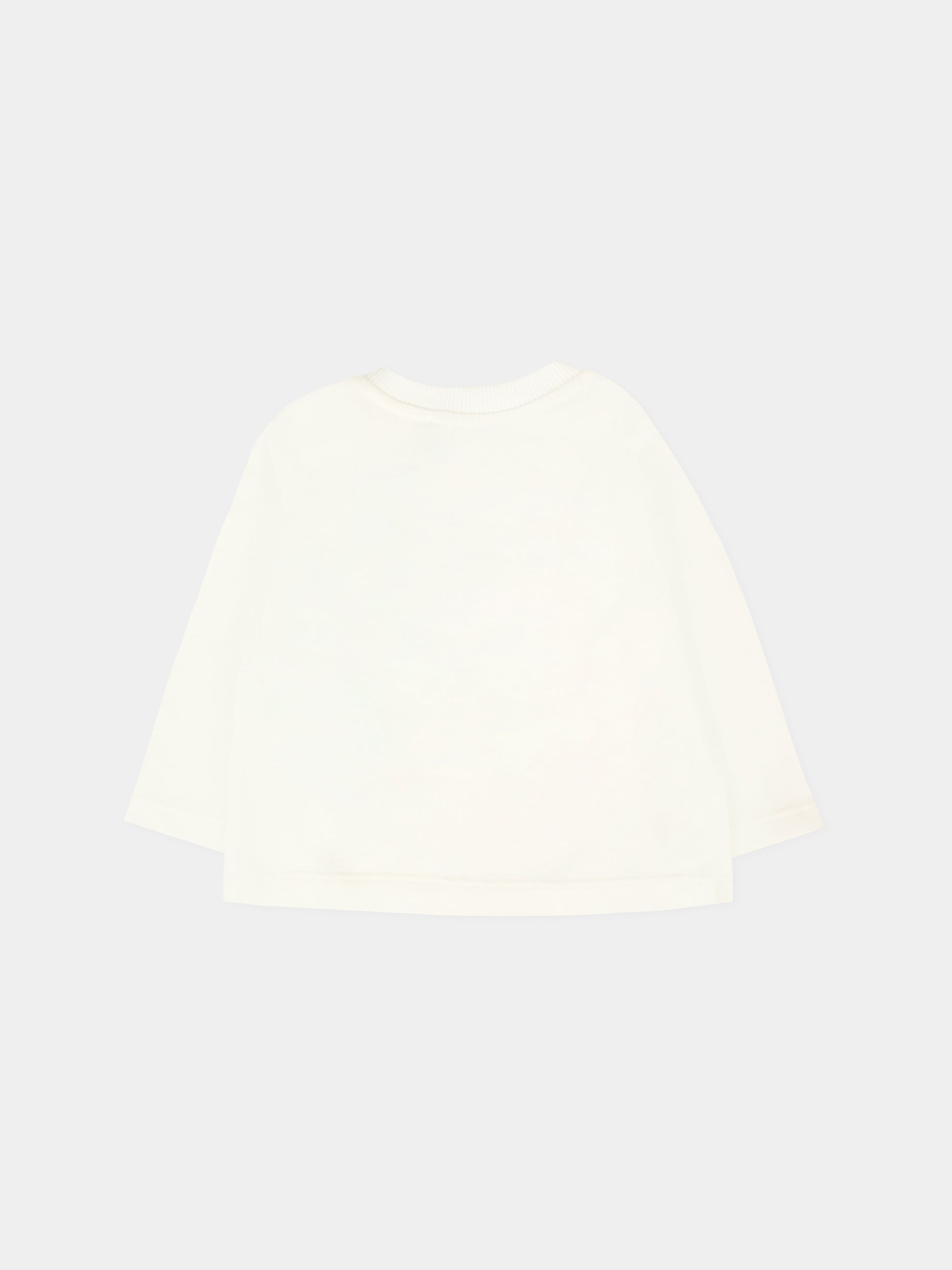 T-shirt avorio per neonati con Teddy Bear,Moschino Kids,M8O00R LAA36 10063