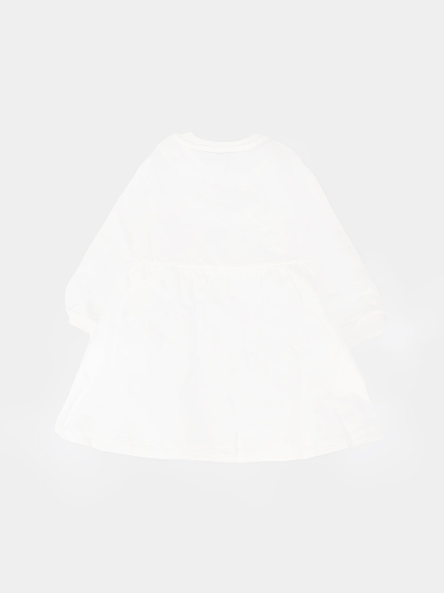 Vestito avorio per neonata con Teddy Bear e logo,Moschino Kids,MDV0CU LCA40 10063