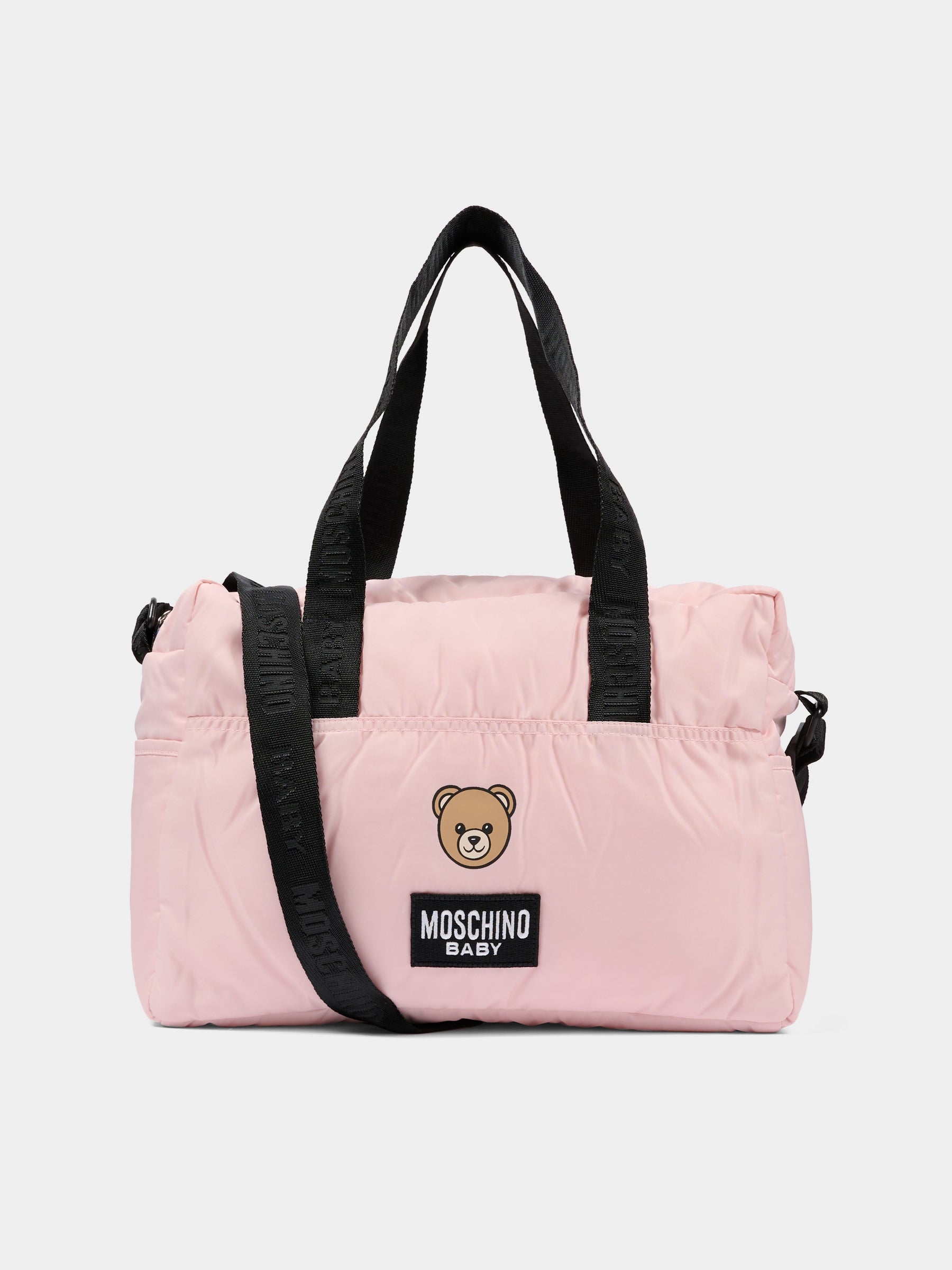 Borsa mamma rosa per neonata con Teddy Bear,Moschino Kids,MMX04K L3A89 50209