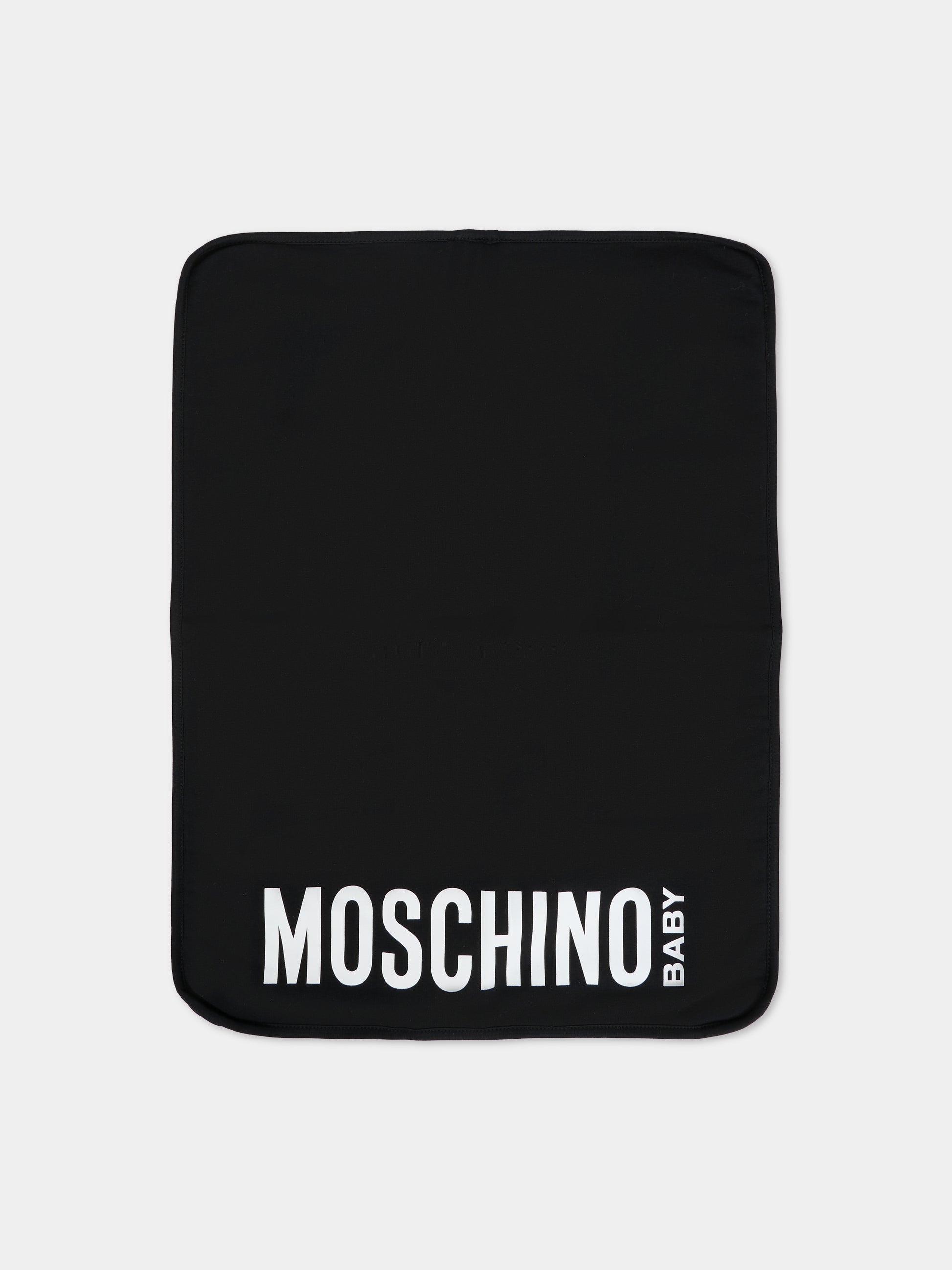 Borsa mamma nera per neonati con Teddy Bear,Moschino Kids,MMX04K L3A89 60100