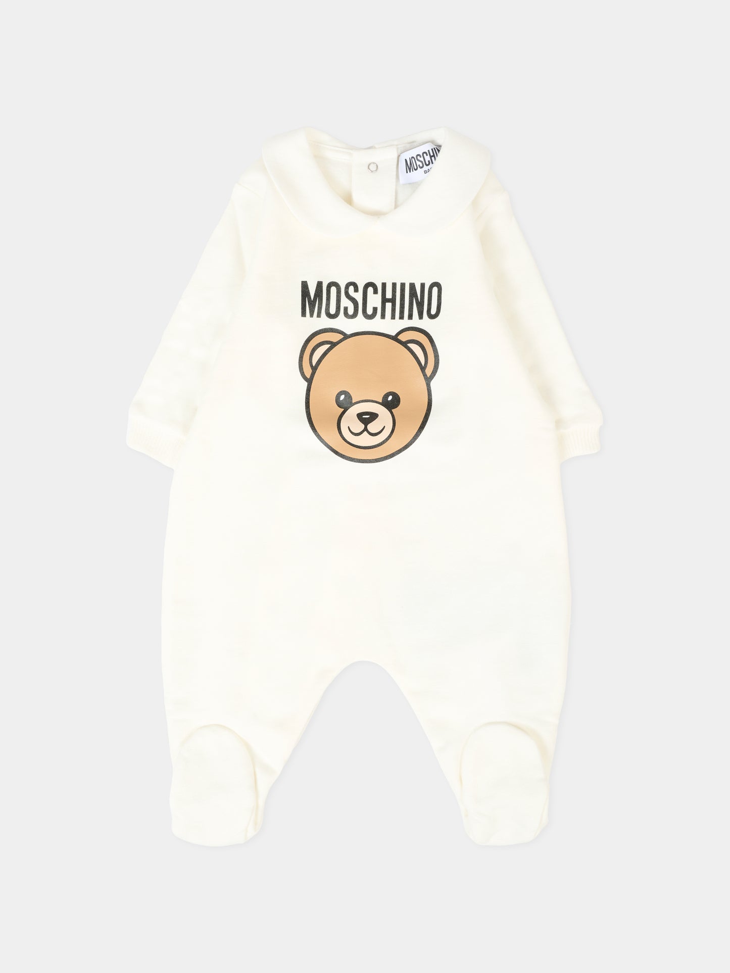 Set tutine avorio per neonati con Teddy Bear,Moschino Kids,MMY08B LCA40 10063