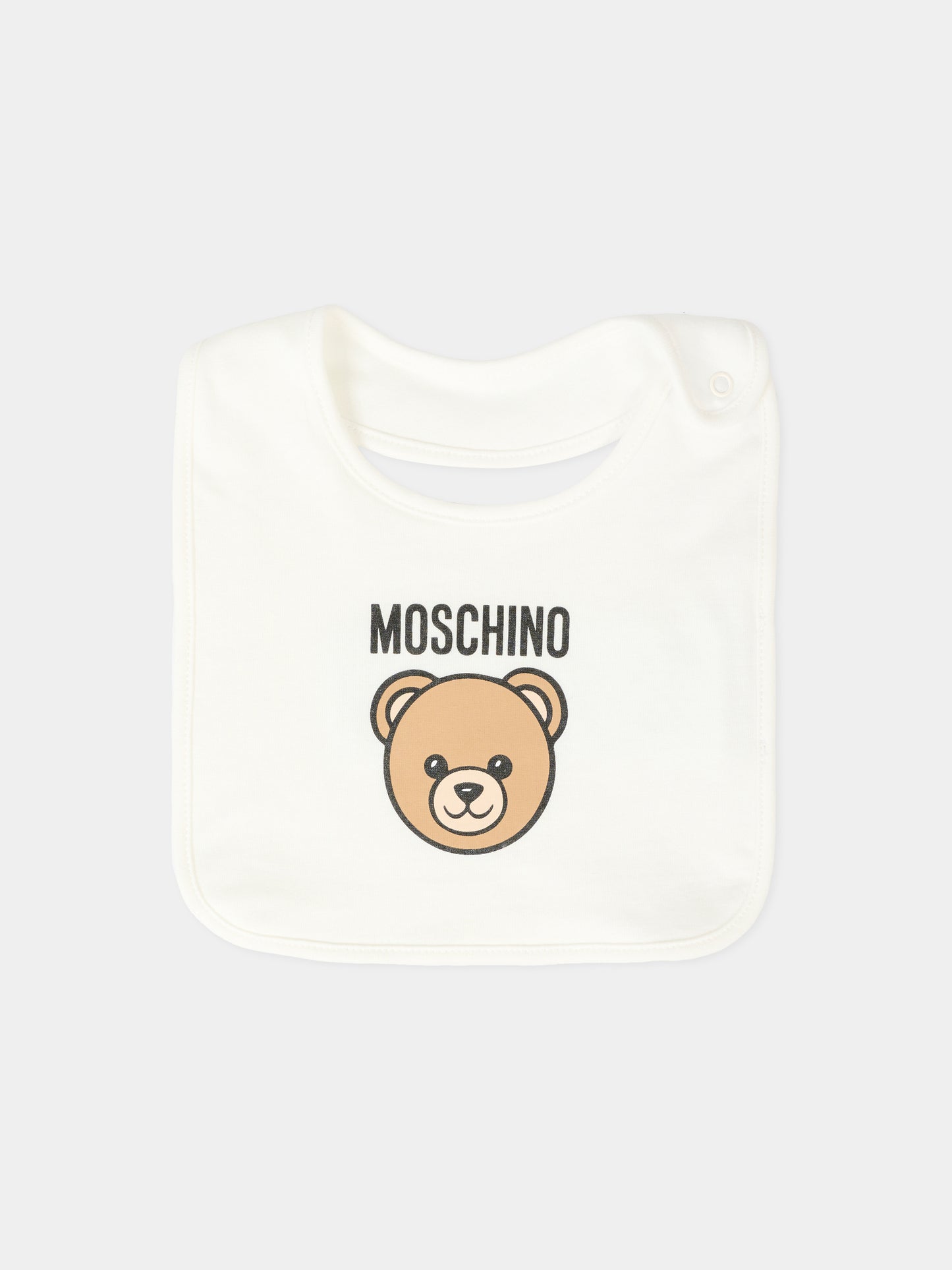 Set tutine avorio per neonati con Teddy Bear,Moschino Kids,MMY08B LCA40 10063