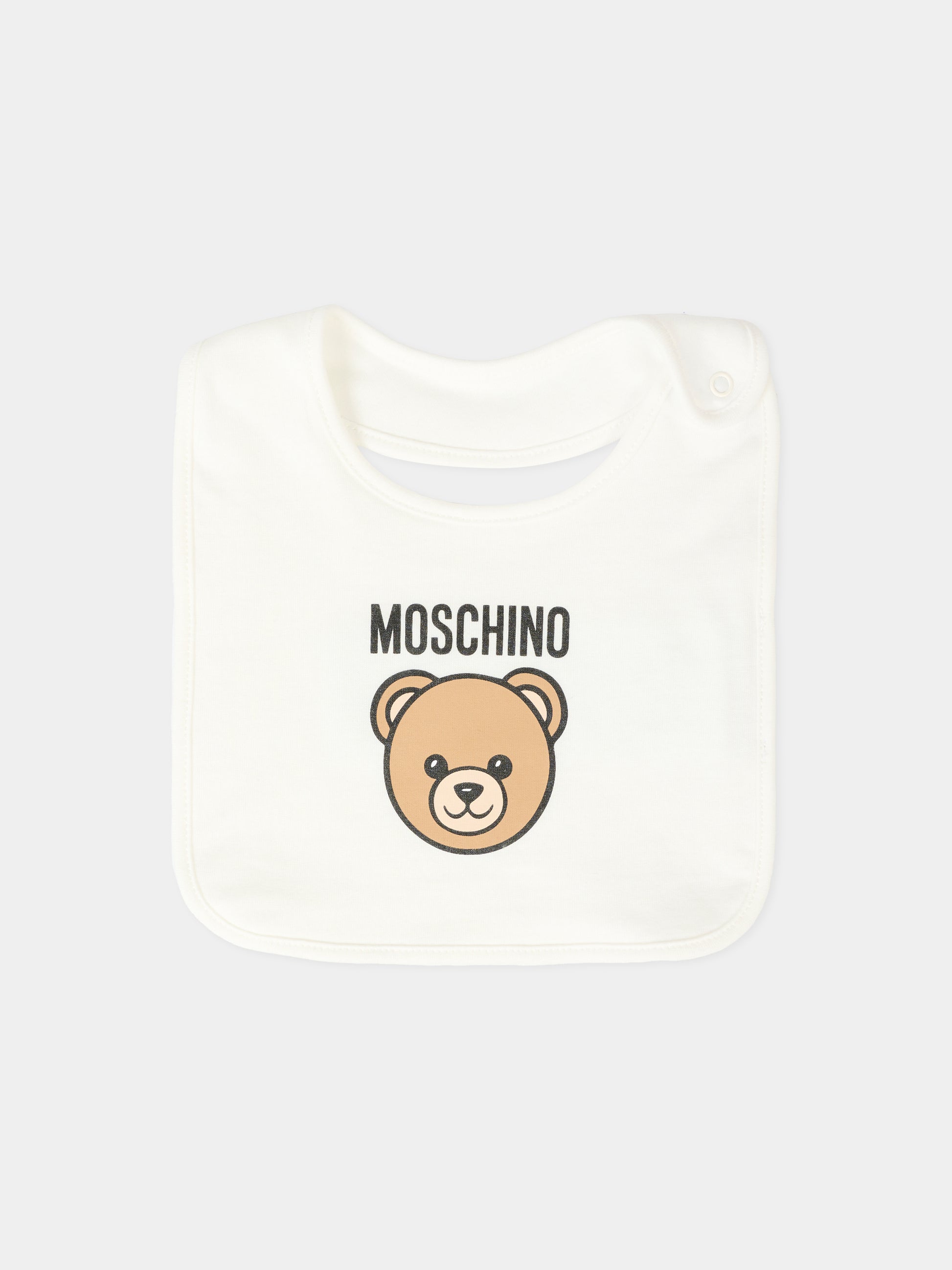Set tutine avorio per neonati con Teddy Bear,Moschino Kids,MMY08B LCA40 10063