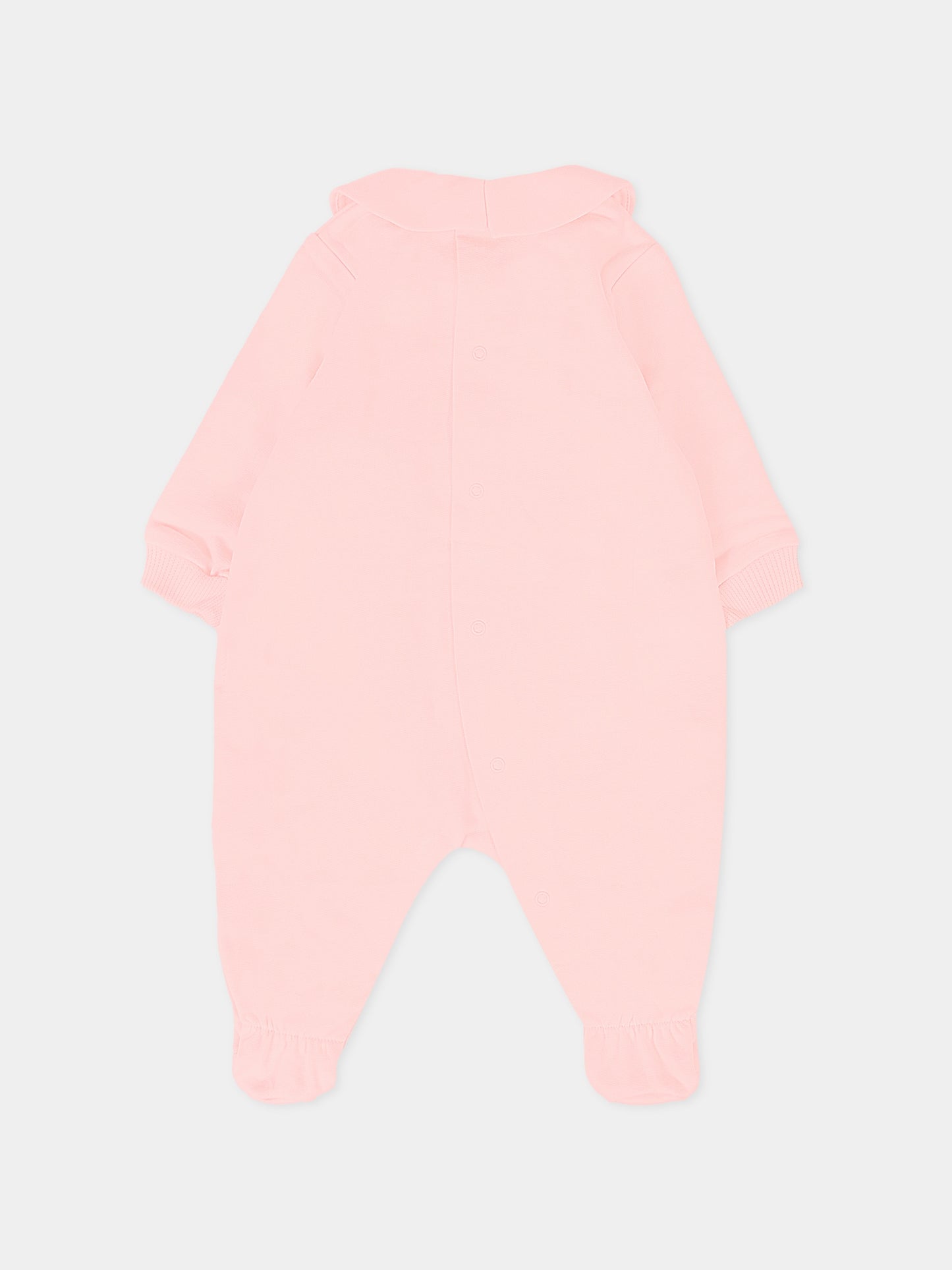 Set tutine rosa per neonata con Teddy Bear,Moschino Kids,MMY08B LCA40 50209