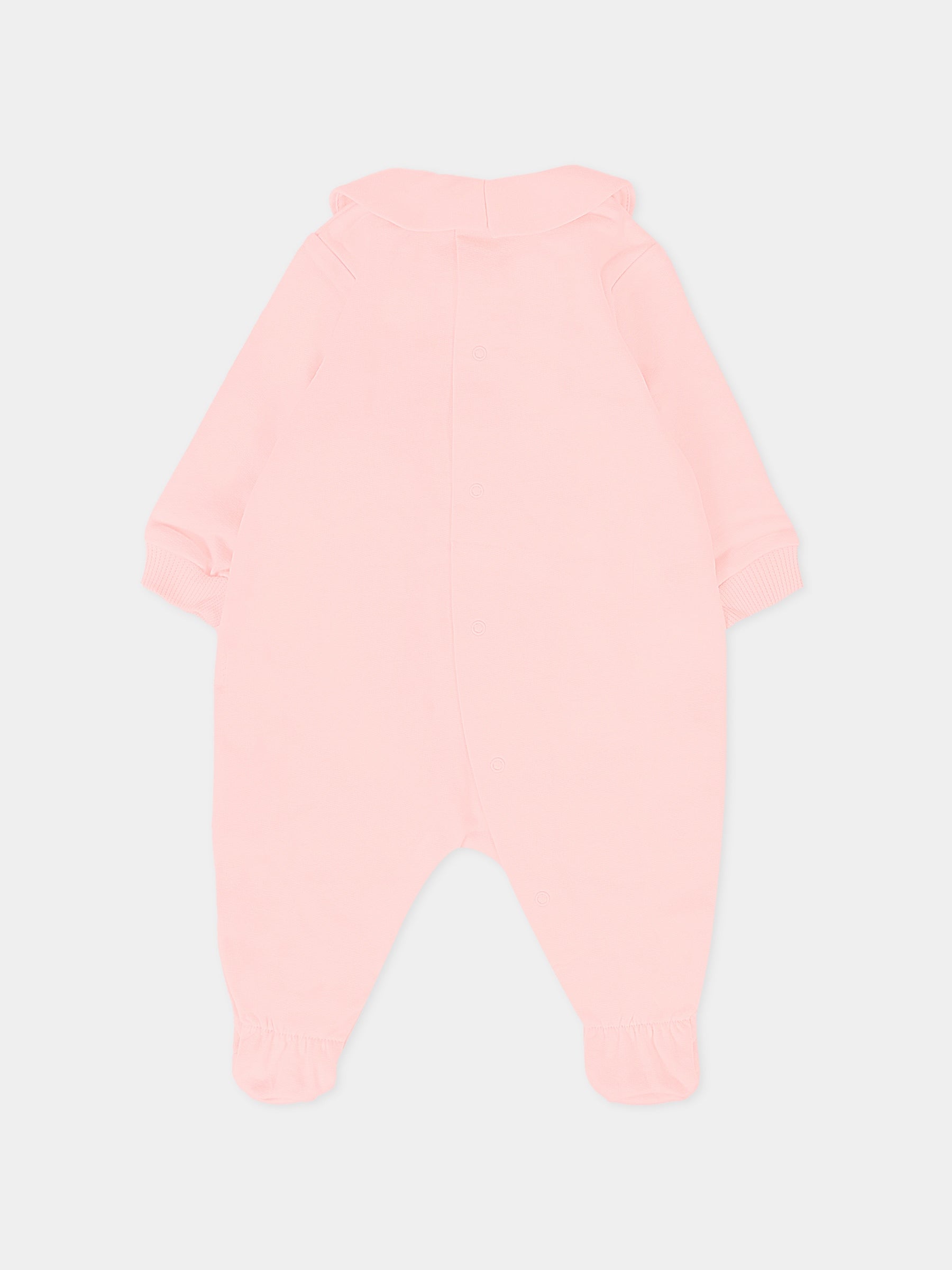 Set tutine rosa per neonata con Teddy Bear,Moschino Kids,MMY08B LCA40 50209