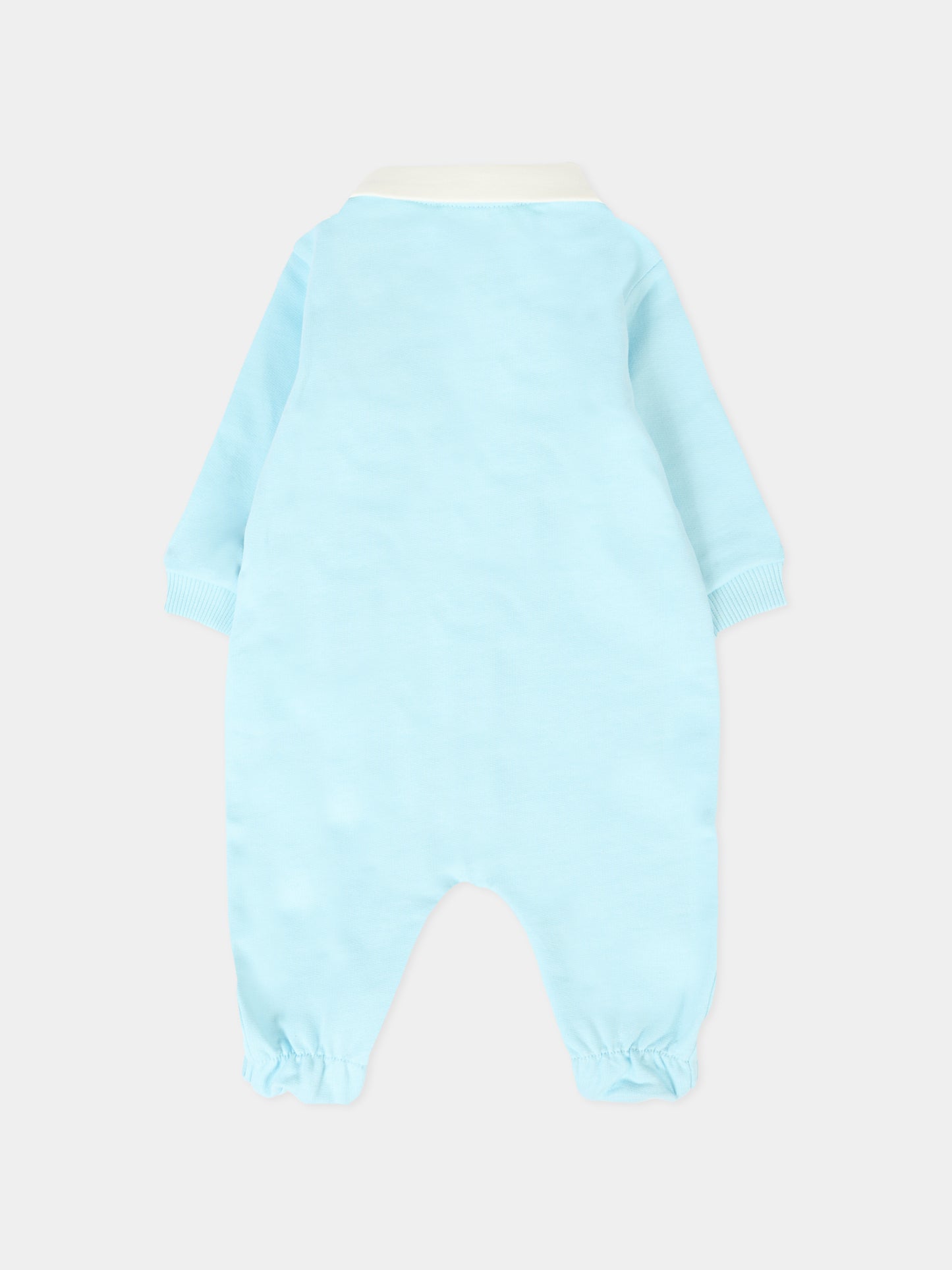 Tutina celeste per neonato con Teddy Bear,Moschino Kids,MMY08C LCA63 40304