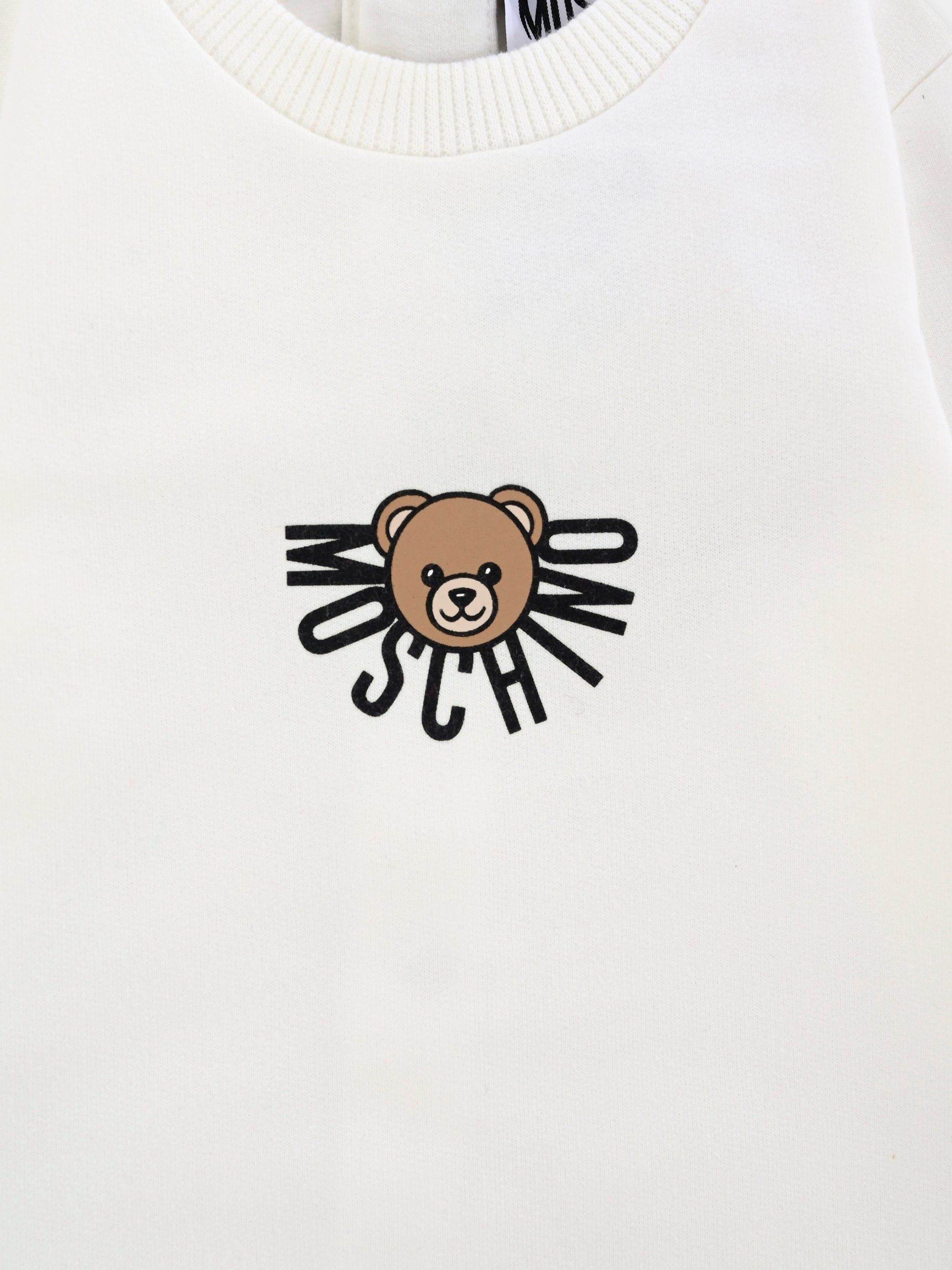 Tutina avorio per neonati con Teddy Bear,Moschino Kids,MNY05L LCA40 10063