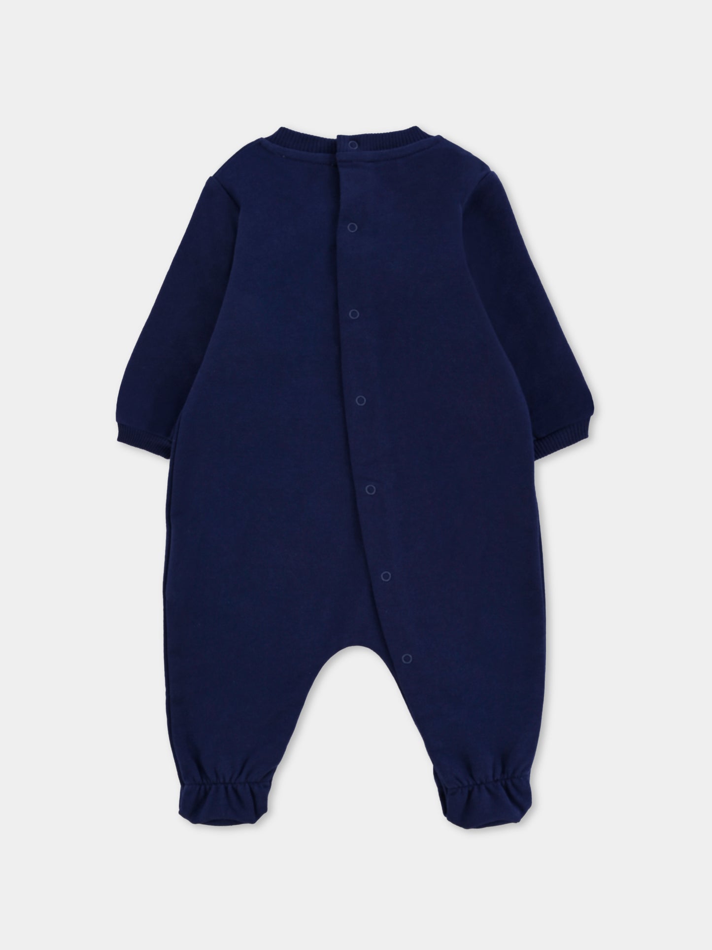 Tutina blu per neonato con Teddy Bear,Moschino Kids,MNY05L LCA40 40016
