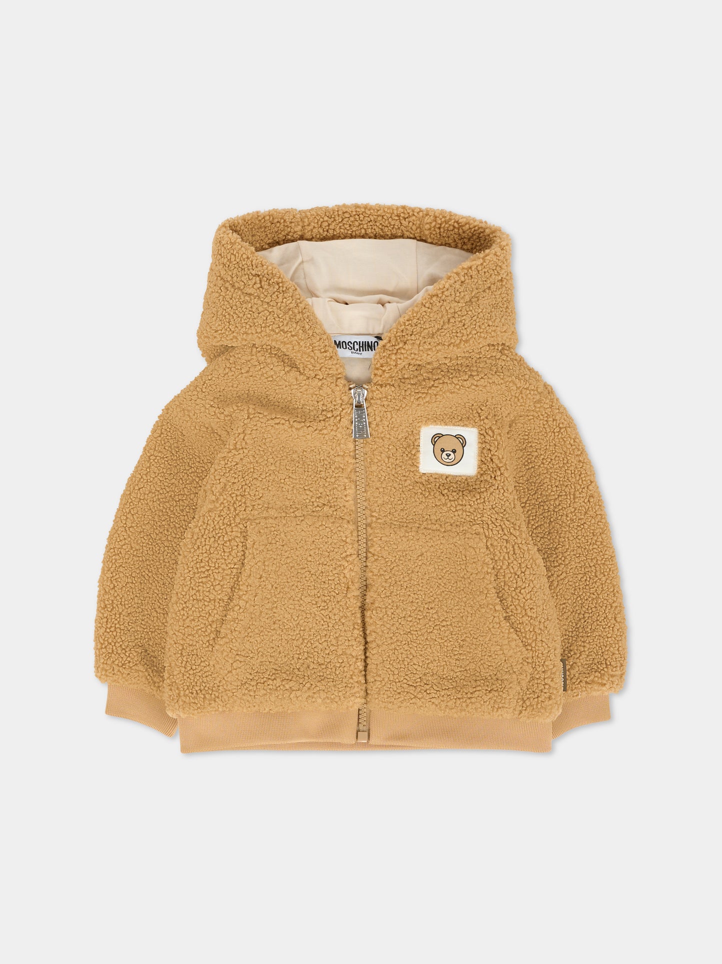 Ecopelliccia marrone per neoanti con Teddy Bear,Moschino Kids,MUA008 LIA00 20351