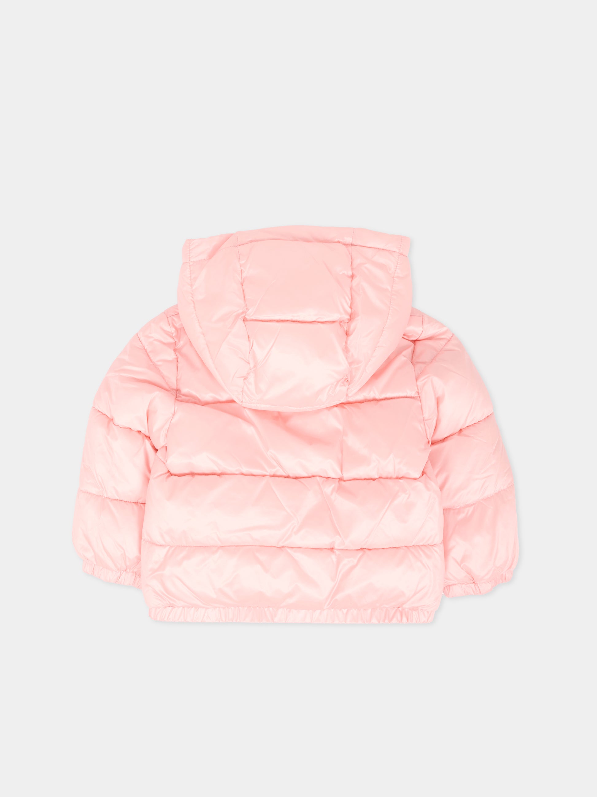 Piumino rosa per neonata con Teddy Bear,Moschino Kids,MUS032 L3A32 50209