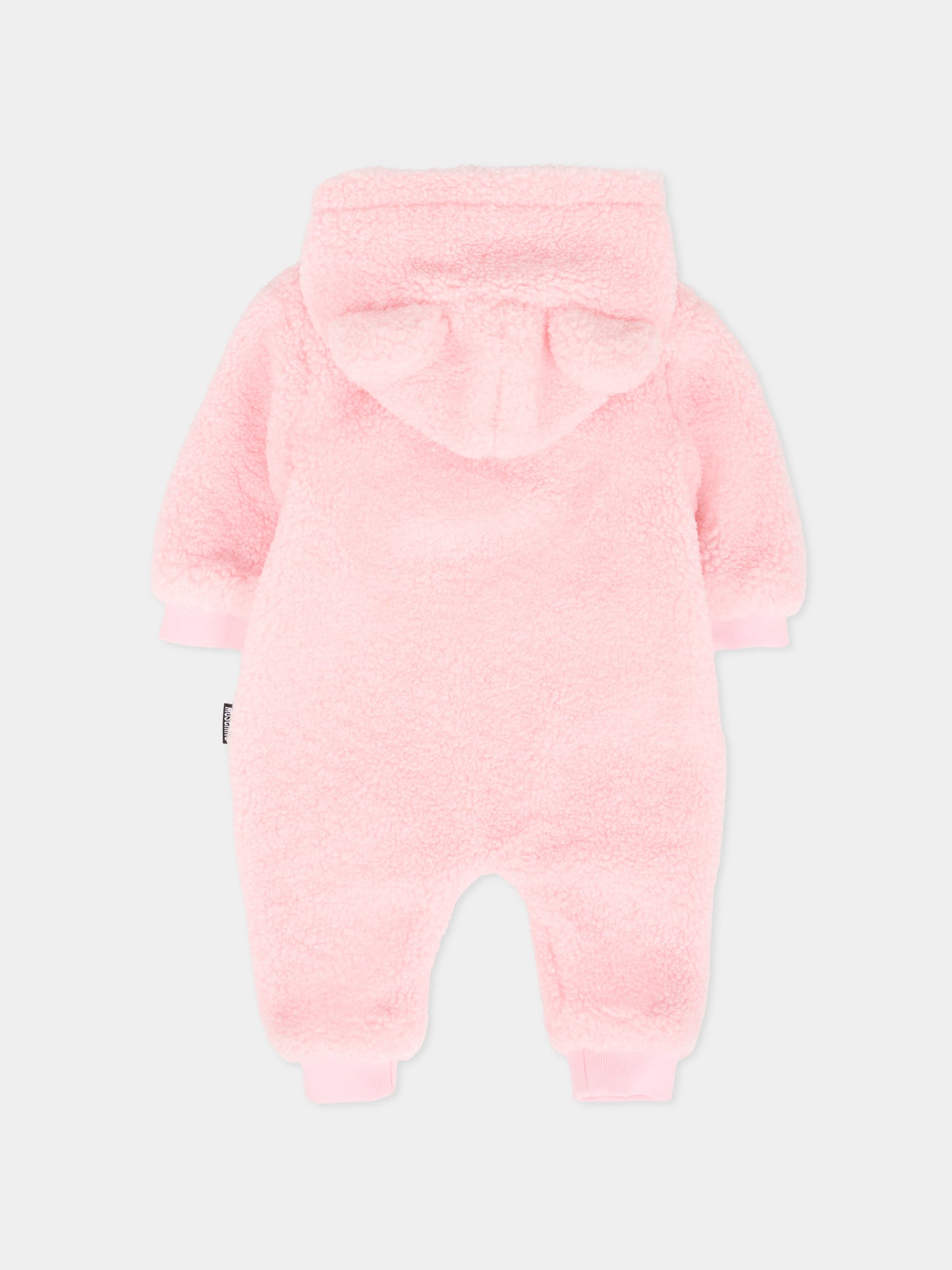 Ecopelliccia rosa per neonata con Teddy Bear,Moschino Kids,MUT04C LIA00 50209