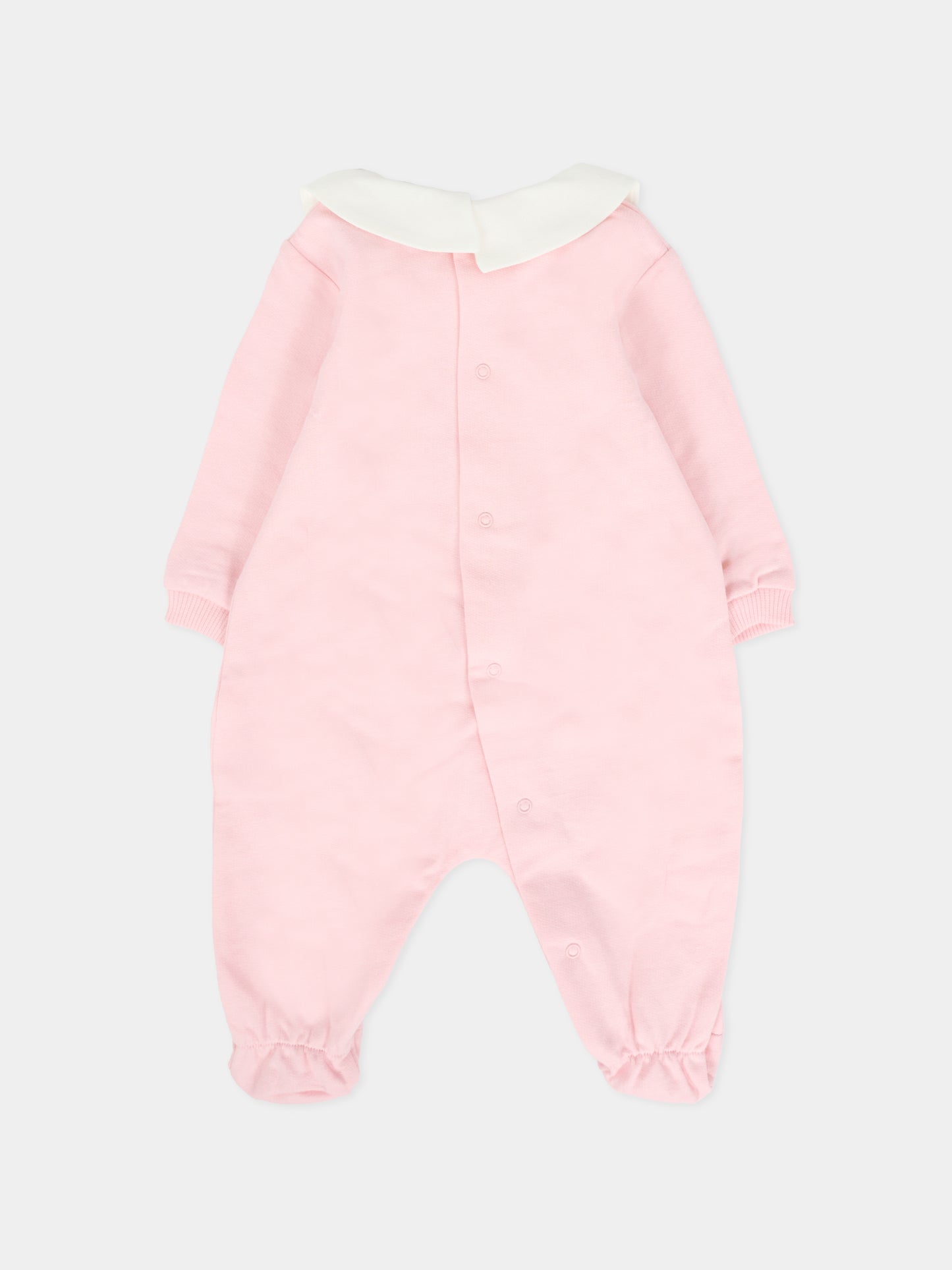 Tutina rosa per neonata con Teddy Bear,Moschino Kids,MUT04I LCA40 50209