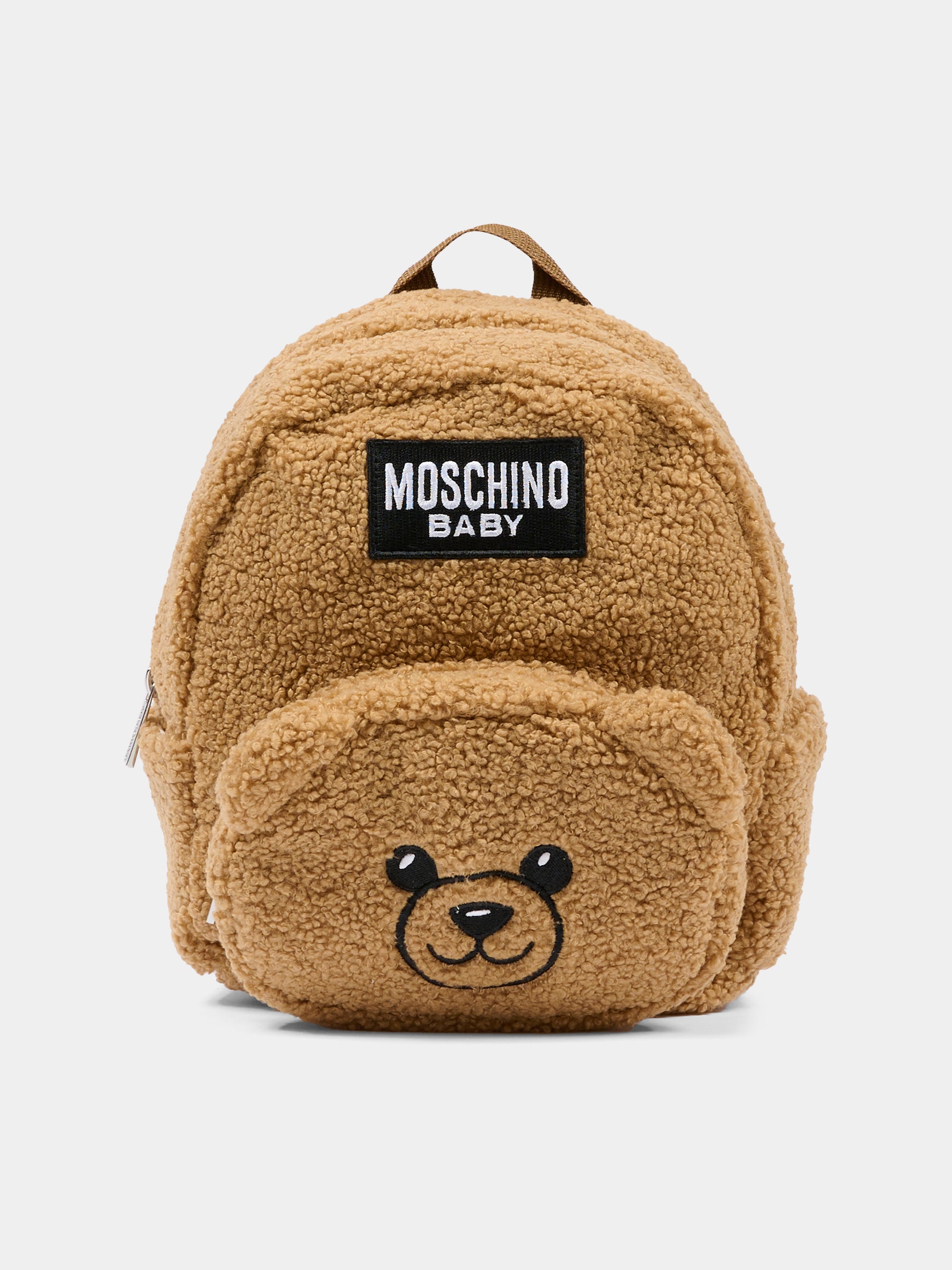 Zaino marrone per neonati con Teddy Bear,Moschino Kids,MUX05D LIA00 20351