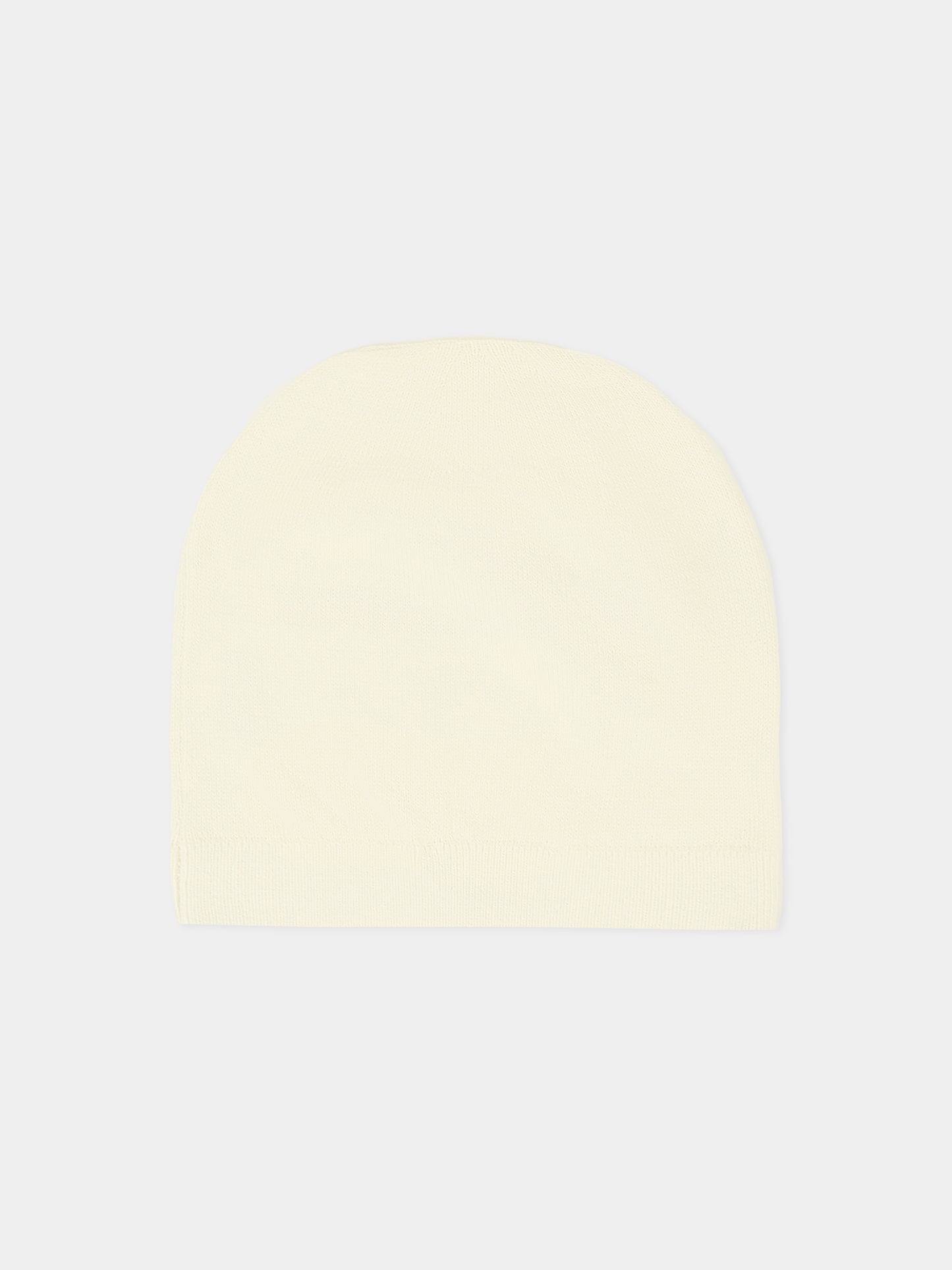 Berretto avorio per neonati con Teddy Bear,Moschino Kids,MUX05K LHE43 10063